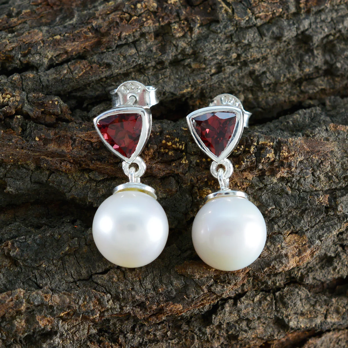 Multi Italian Aisha Toi et Moi Stud multicolor 925 Sterling Silver Earring - Image 3