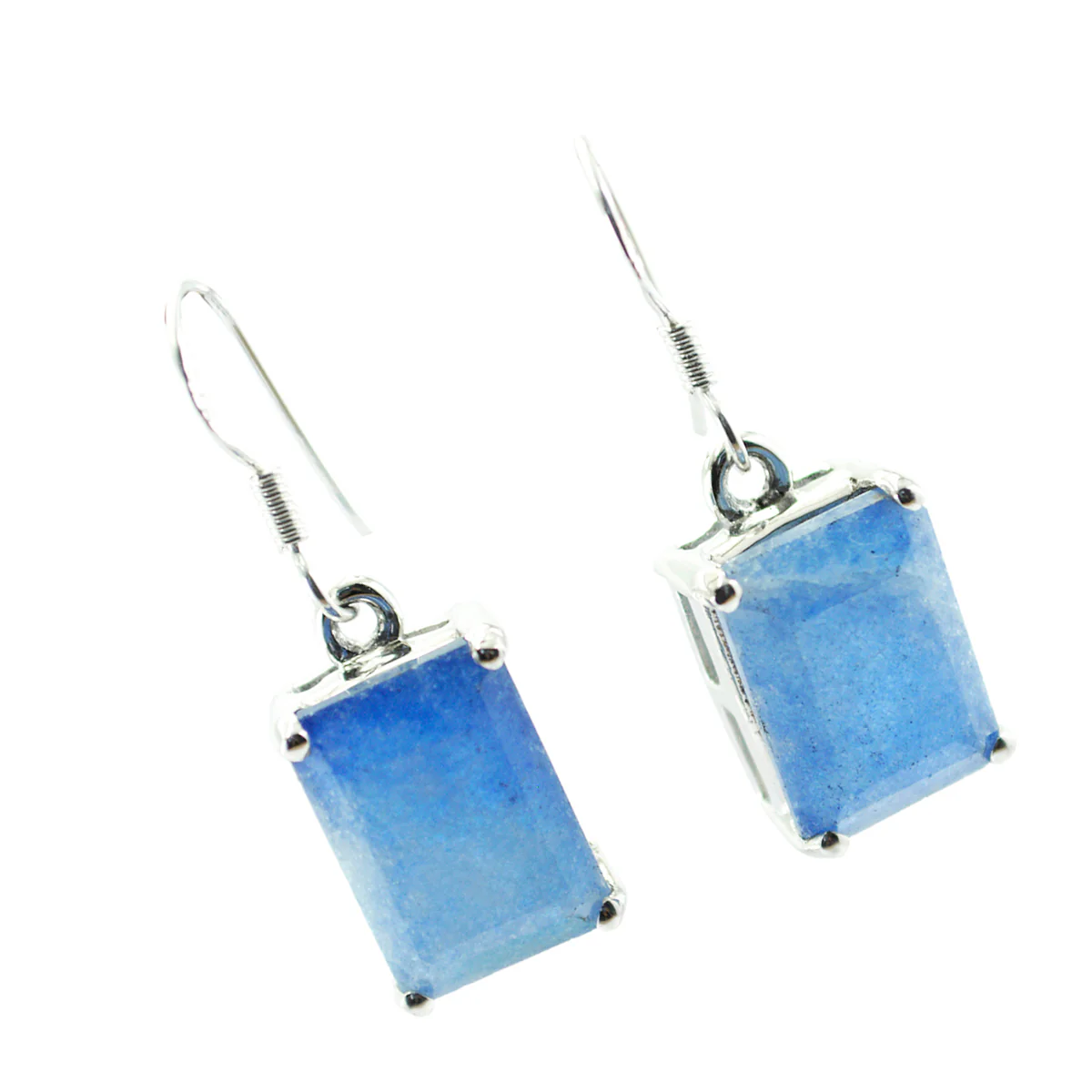 Multi Latin American Nora Solitaire Dangle multicolor 925 Silver Earring - Image 3
