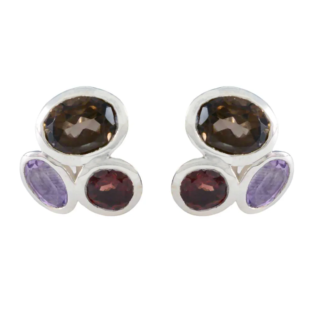 Multi Mexican Chen multiple Stud multicolor 92.5 Silver Earring