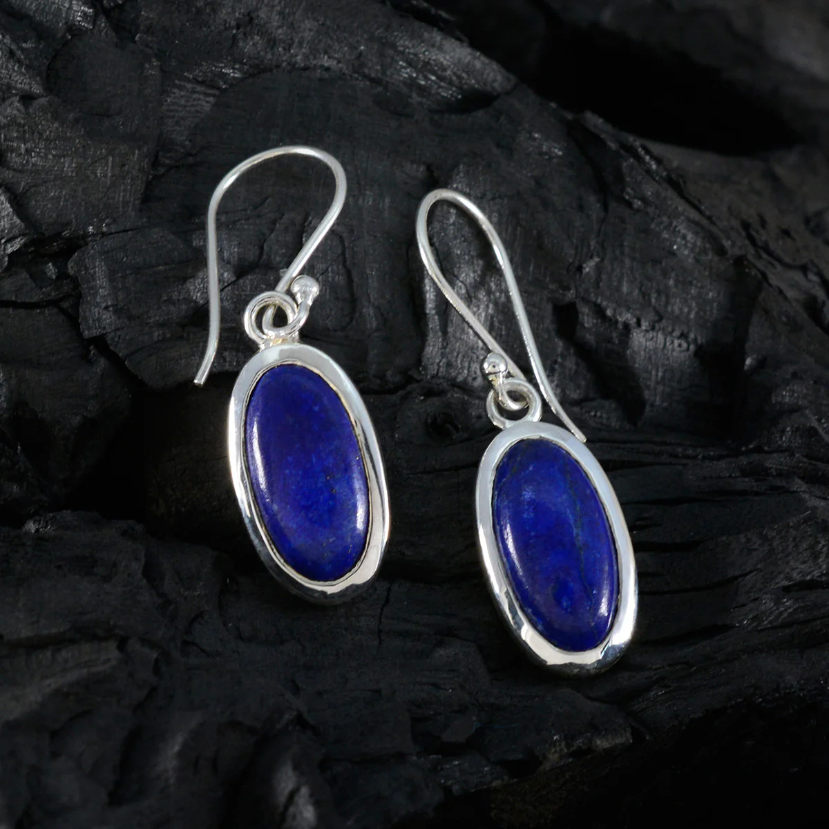 Multi Middle Eastern Mia Solitaire Dangle multicolor Sterling Silver Earring - Image 2