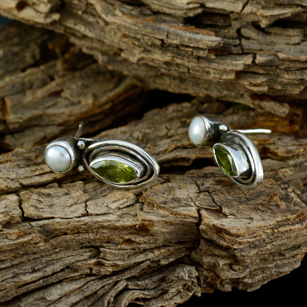 Multi Russian Hua multiple Stud multicolor Silver Earring - Image 3