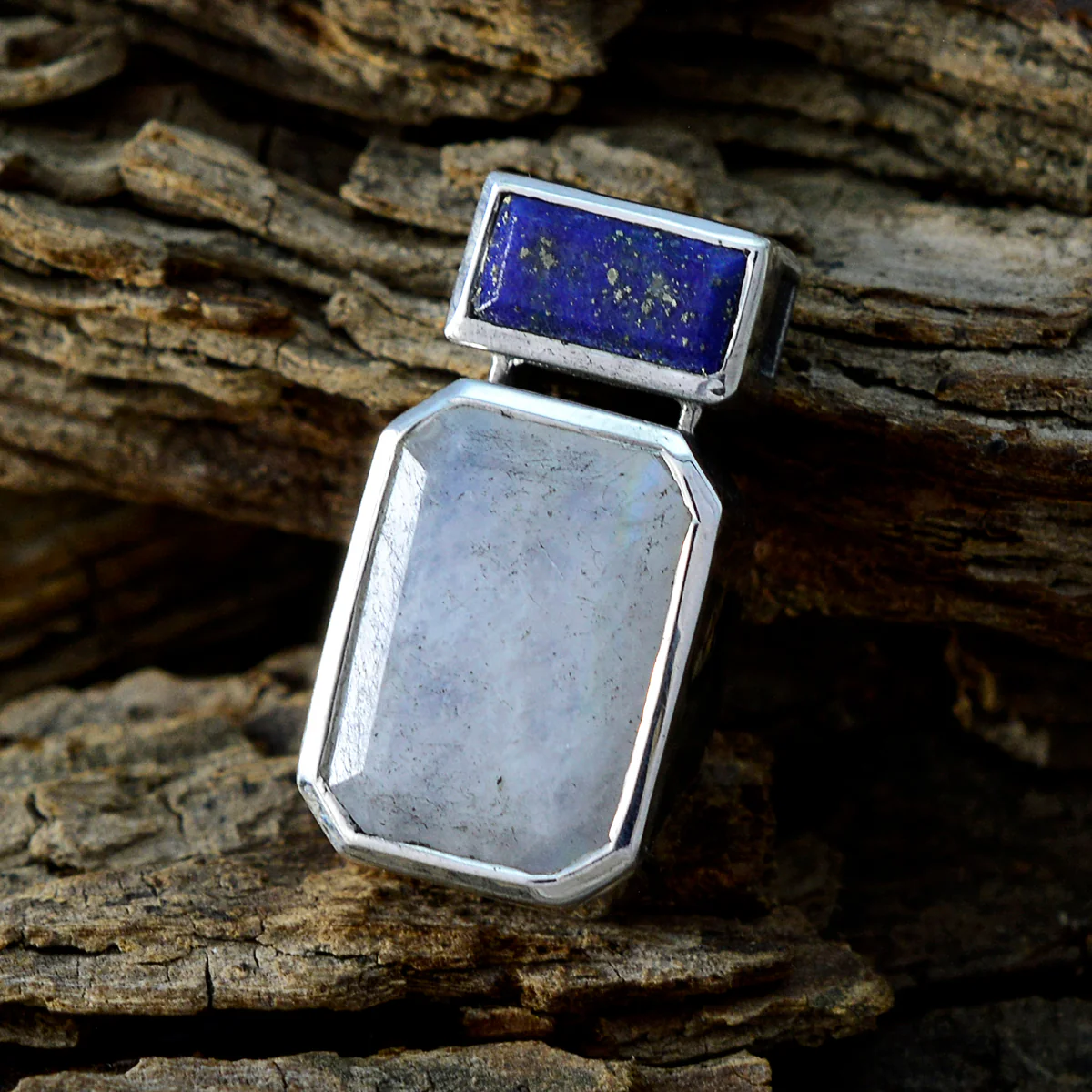 Multi Stone Whisper-thin American 925 Silver Toi et Moi Ana Heart multicolor Pendant Jewelry - Image 2