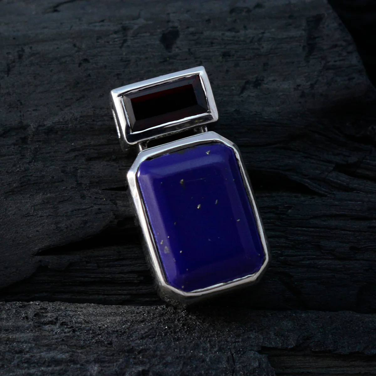 Multi Stone Whisper-thin Egyptian 92.5 Silver Toi et Moi Bruna Love multicolor Pendant Jewellery - Image 3