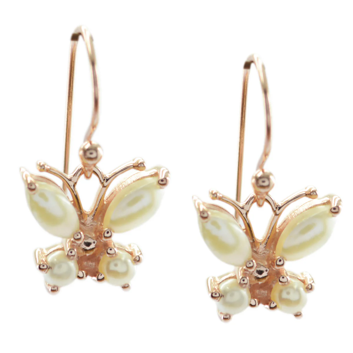 Pearl Egyptian Lili multiple Dangle White Silver Earring