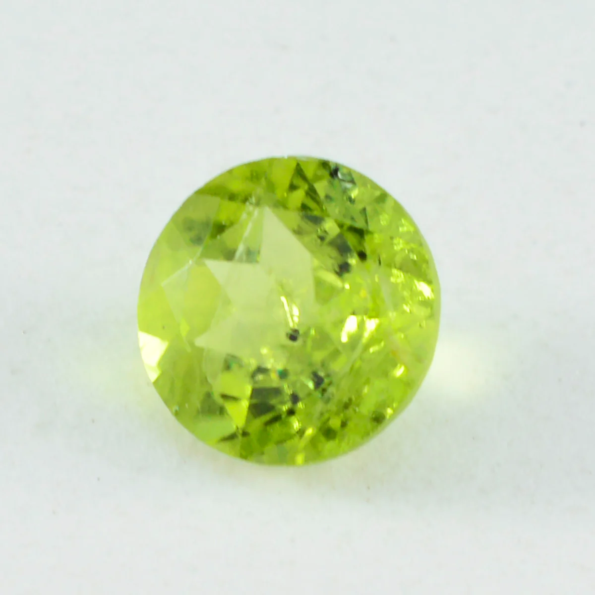 Peridot 1PC Large 11x11 MM Round Faceted Green Fine Semi Precious Loose Gemstone - Image 3