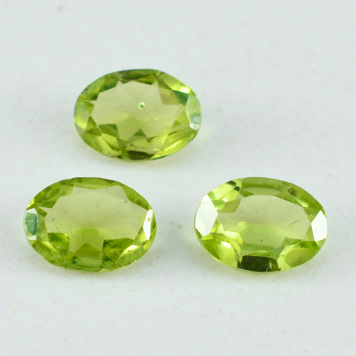Peridot 1PC Medium 8x10 MM Oval Faceted Green Splendid Semi Precious Loose Gemstone - Image 2