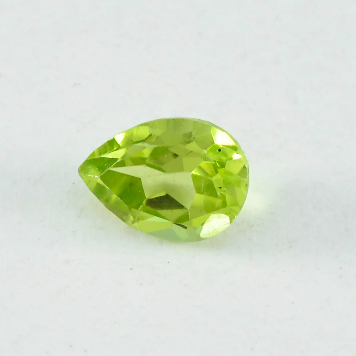 Peridot 1PC Small 6x9 MM Pear Faceted Green Genuine Semi Precious Loose Gems