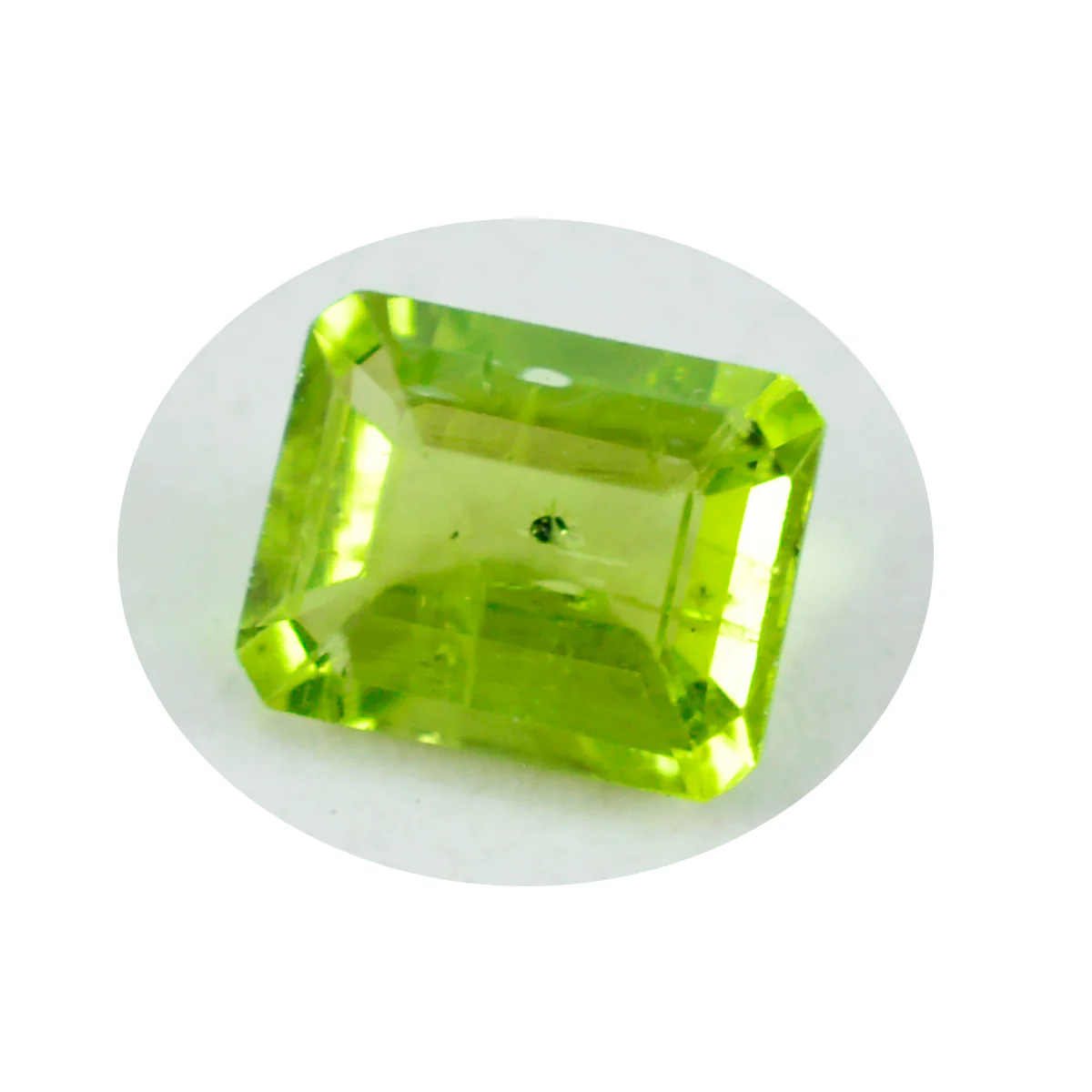 Peridot 1PC Tiny 4x6 MM Emerald Faceted Green Splendid Semi Precious Gems - Image 2