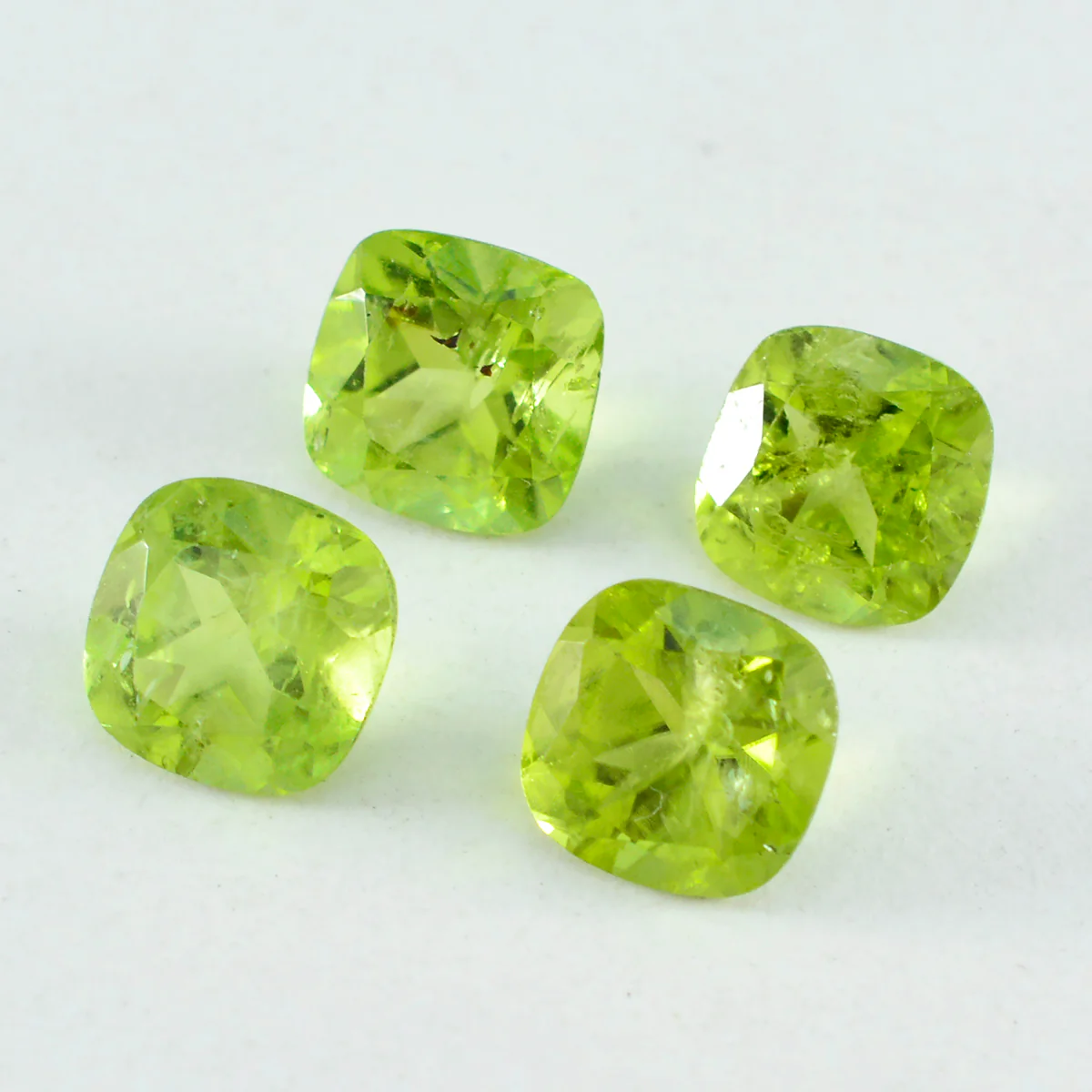 Peridot 1PC Tiny 5x5 MM Cushion Faceted Green Sparkling Semi Precious Gems