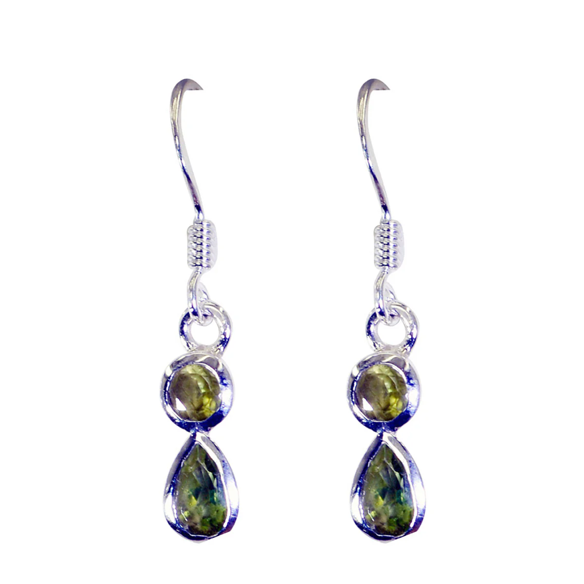 Peridot Latin American Patricia multiple Dangle Green 92.5 Silver Earring