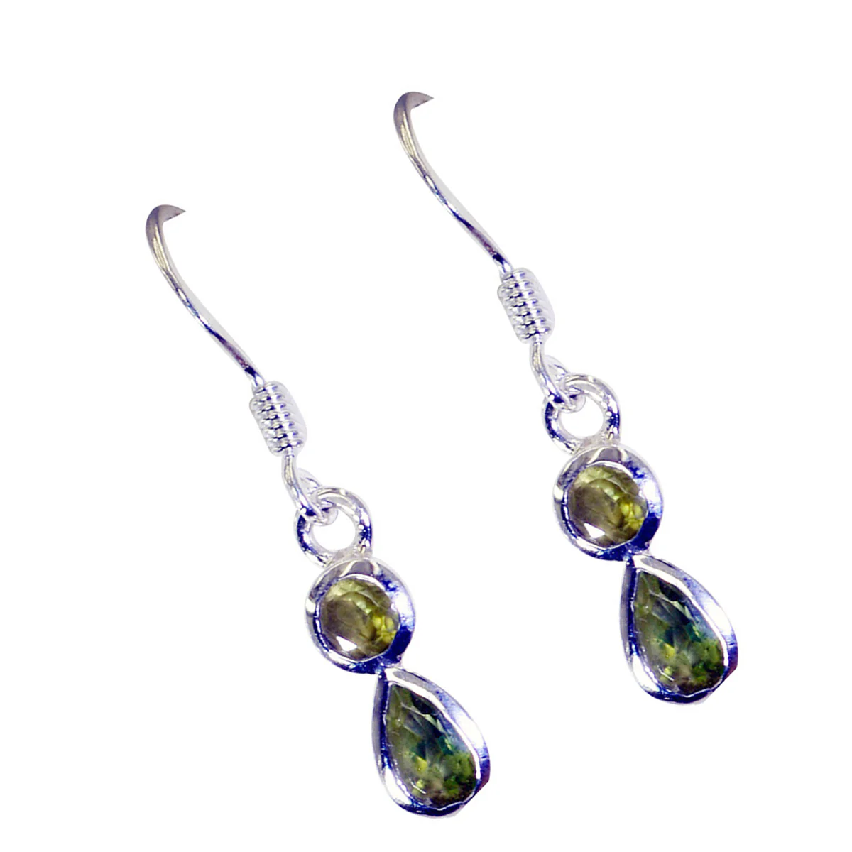 Peridot Latin American Patricia multiple Dangle Green 92.5 Silver Earring - Image 2