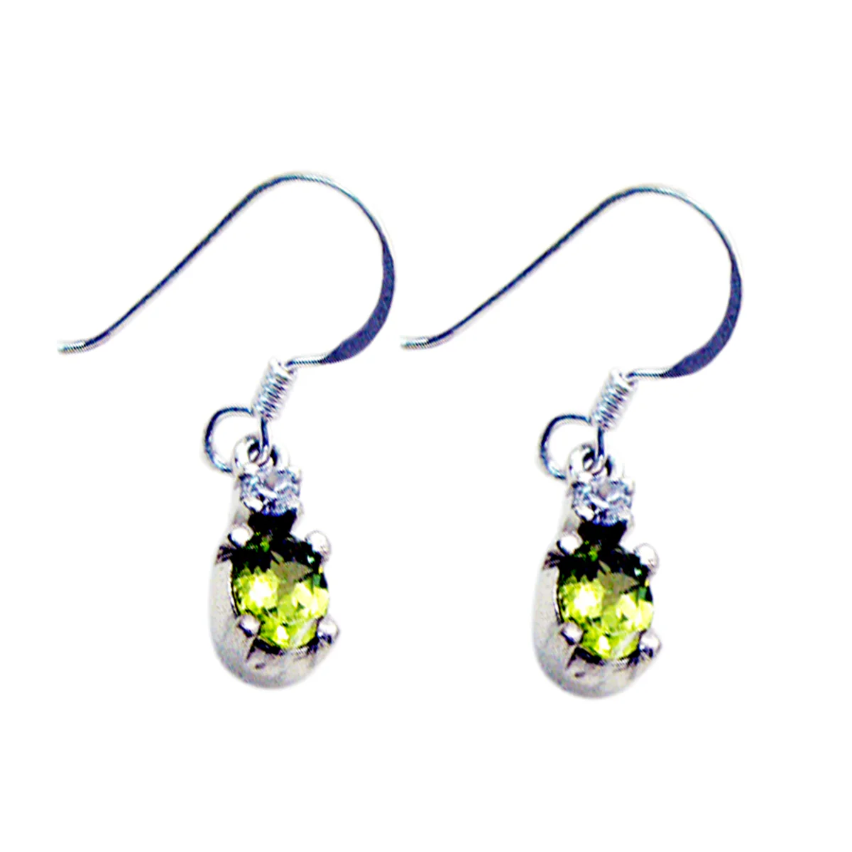 Peridot Moroccan Penelope multiple Dangle Green Silver Earring