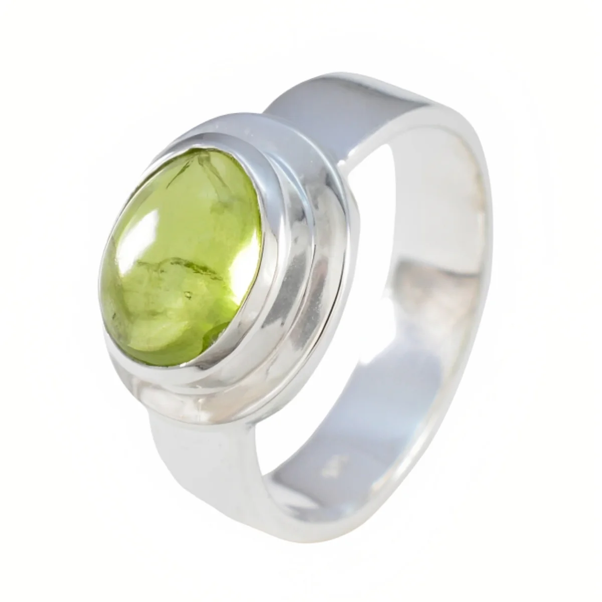 Peridot Solitaire Moroccan 925 Sterling Silver Green Gemstones Classic Luxurious Ring Jewelry - Image 2