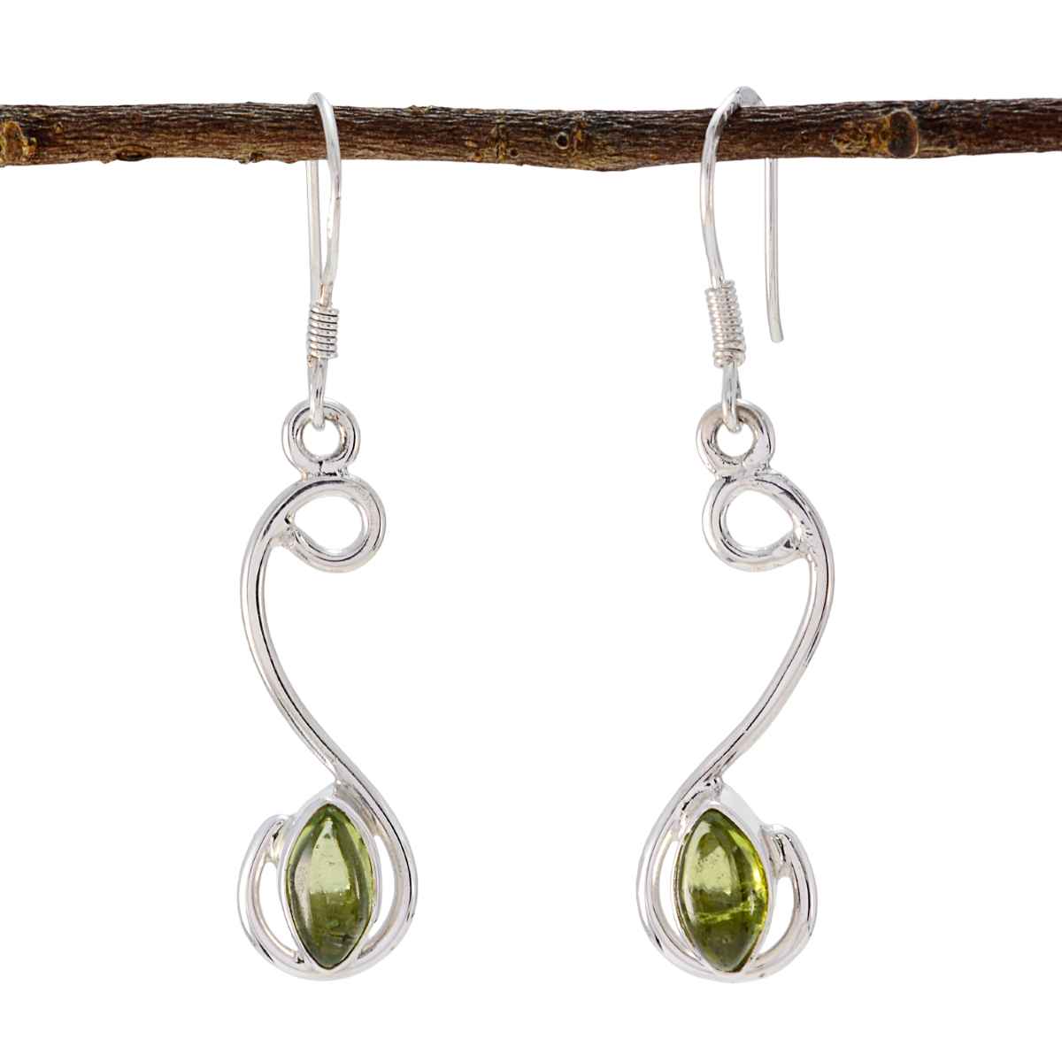 Peridot Spanish Isadora multiple Dangle Green Silver Earring