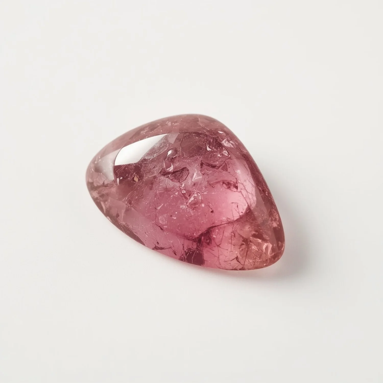 Pink Tourmaline 10PC Tiny 5x5 MM Triangle Cabochon Pink Sparkling semi Precious Gems - Image 2