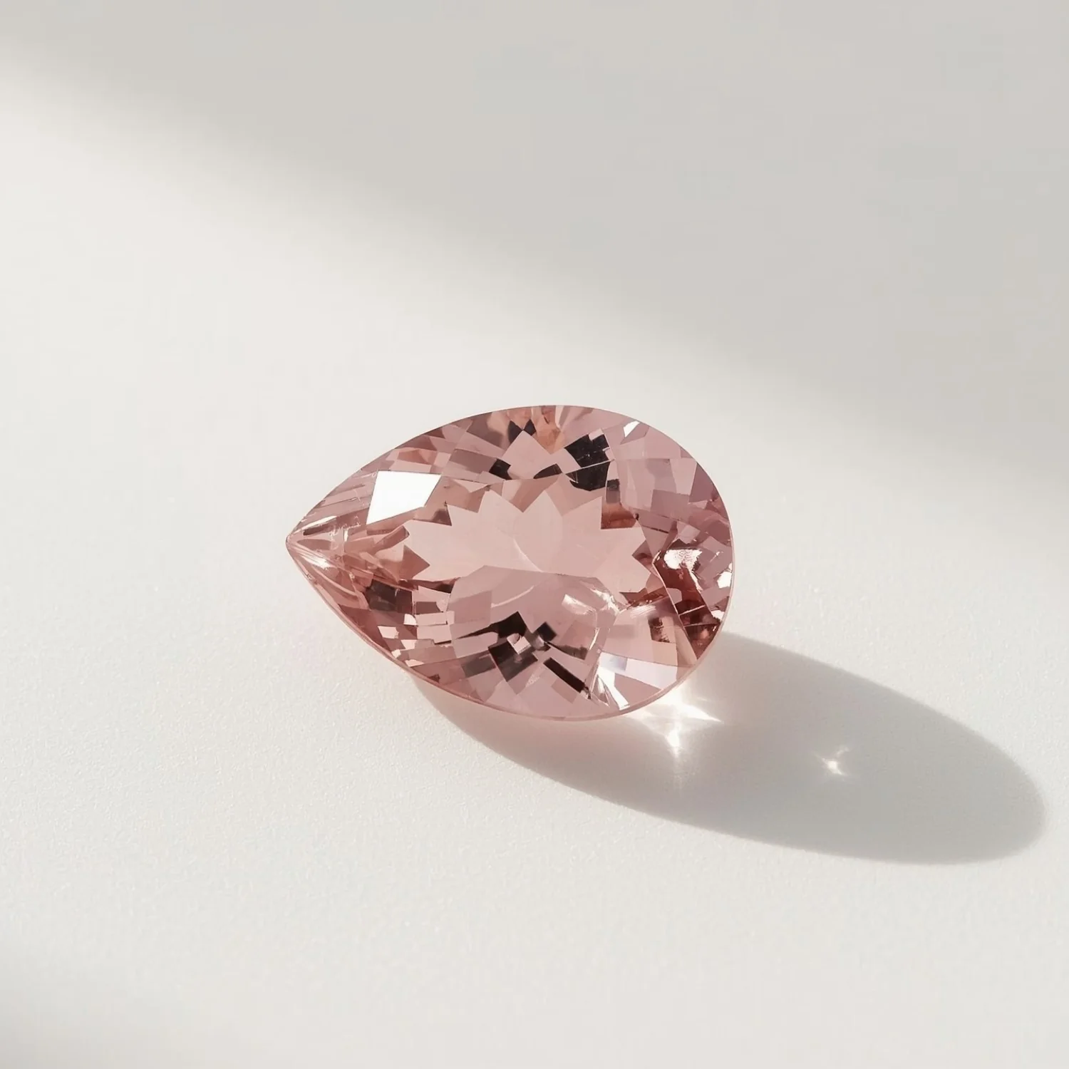 Pink Tourmaline 1PC Large 10x14 MM Pear Faceted Pink Luster Semi Precious Loose Gemstones