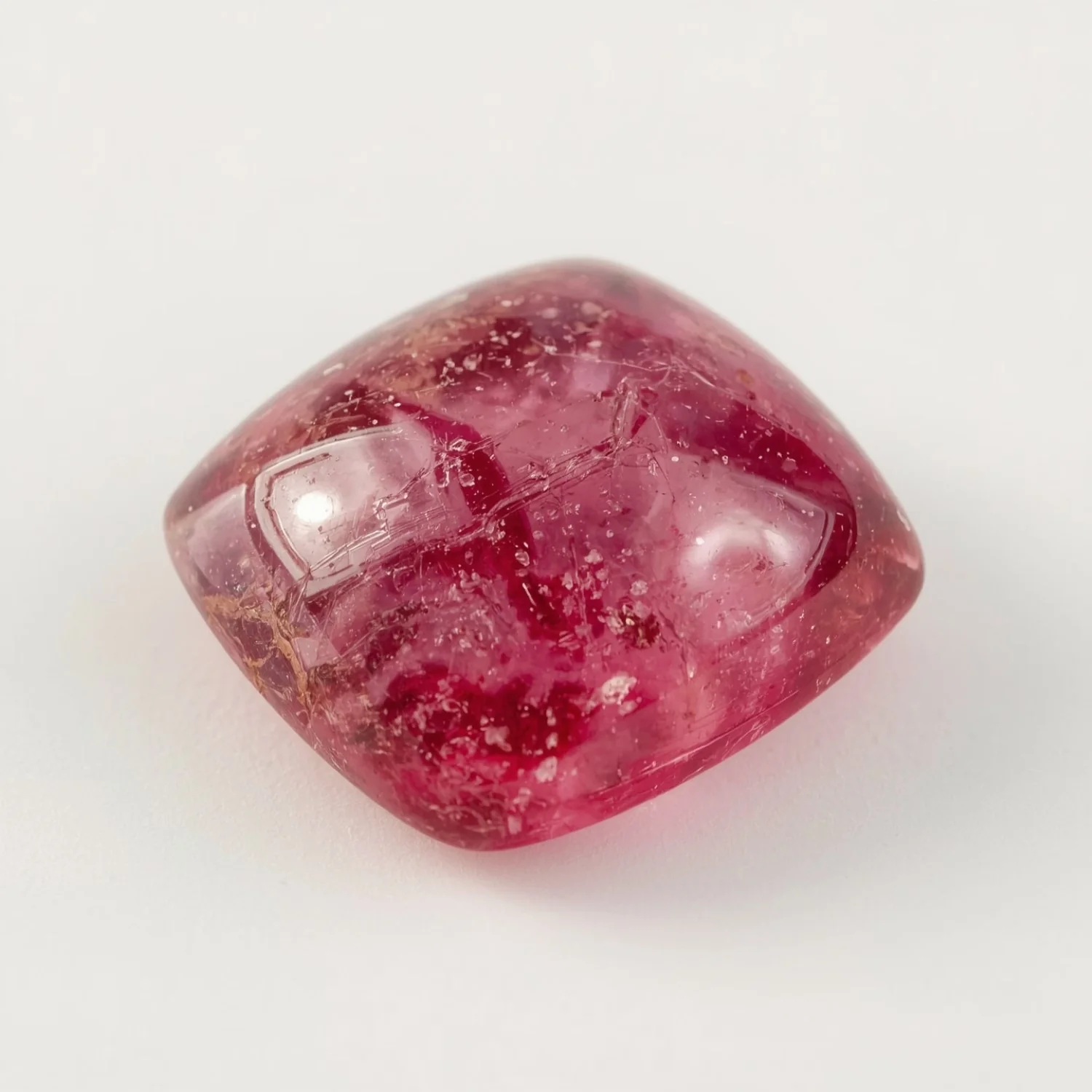 Pink Tourmaline 1PC Large 11x11 MM Square Cabochon Pink Pure semi Precious Loose Gemstones
