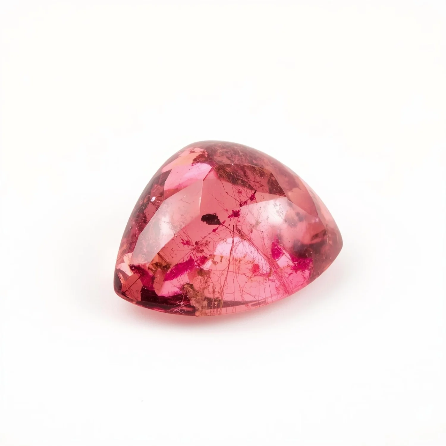 Pink Tourmaline 1PC Large 11x11 MM Triangle Cabochon Pink Fine semi Precious Gems