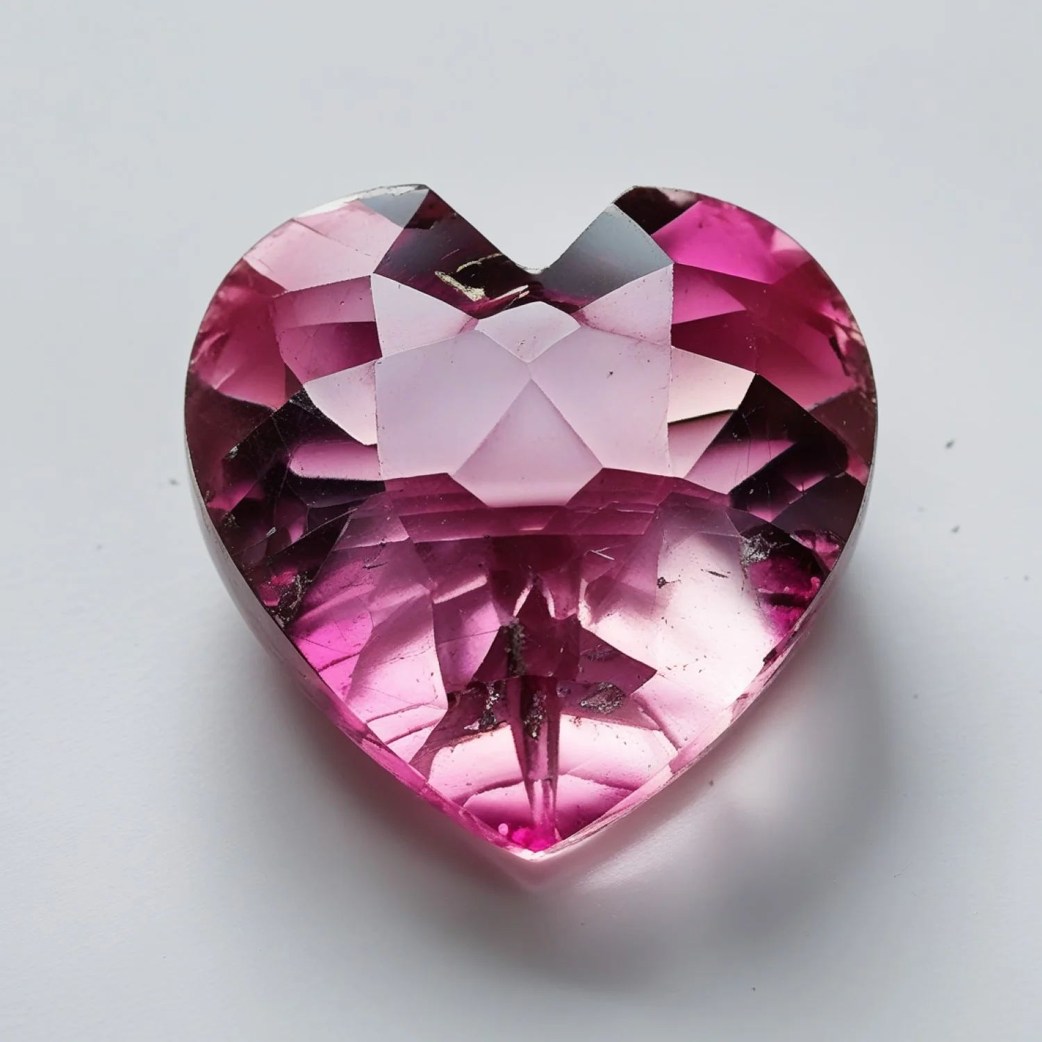 Pink Tourmaline 1PC Large 12x12 MM Heart Faceted Pink High-Quality Semi Precious Loose Gems - Image 2