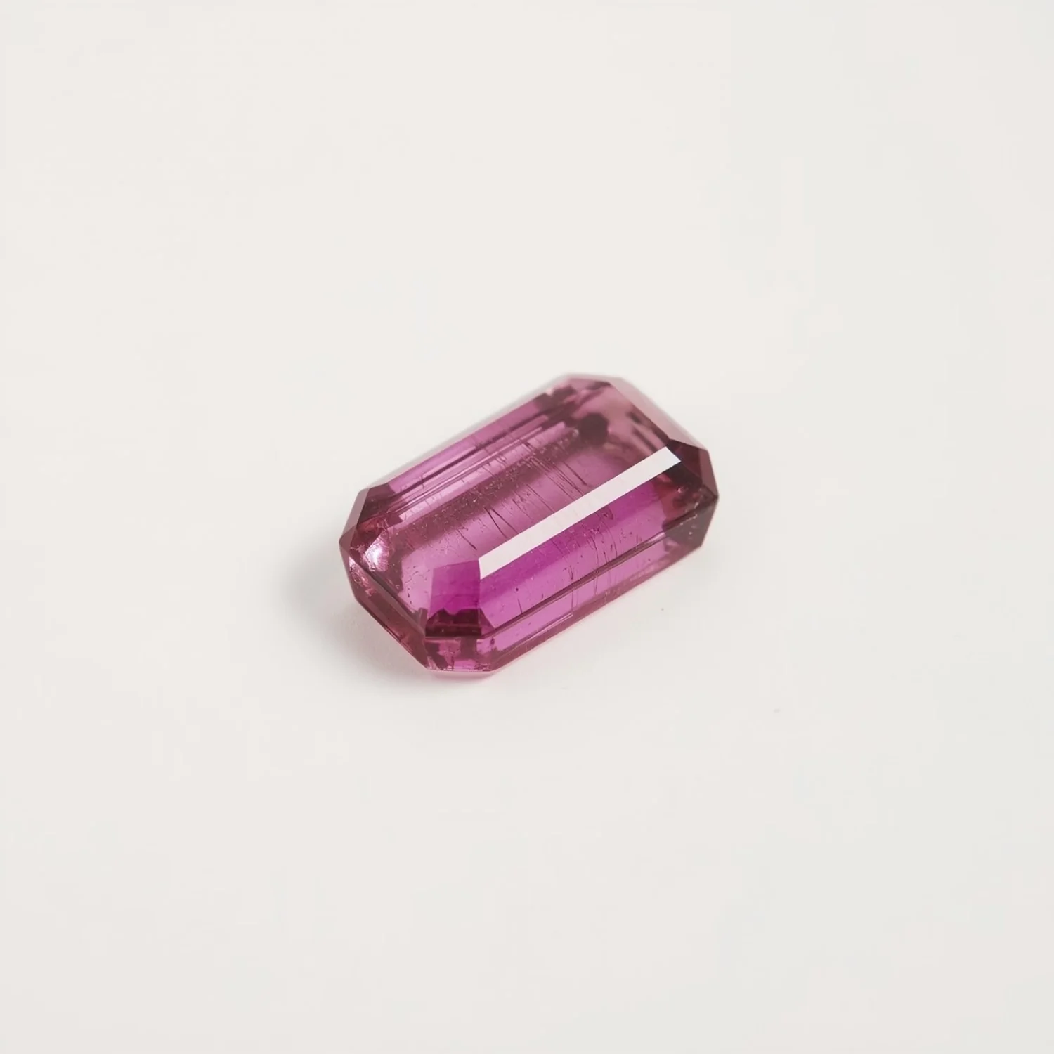 Pink Tourmaline 1PC Medium 7x14 MM Baguette Faceted Pink Sparkling Semi Precious Gems - Image 2