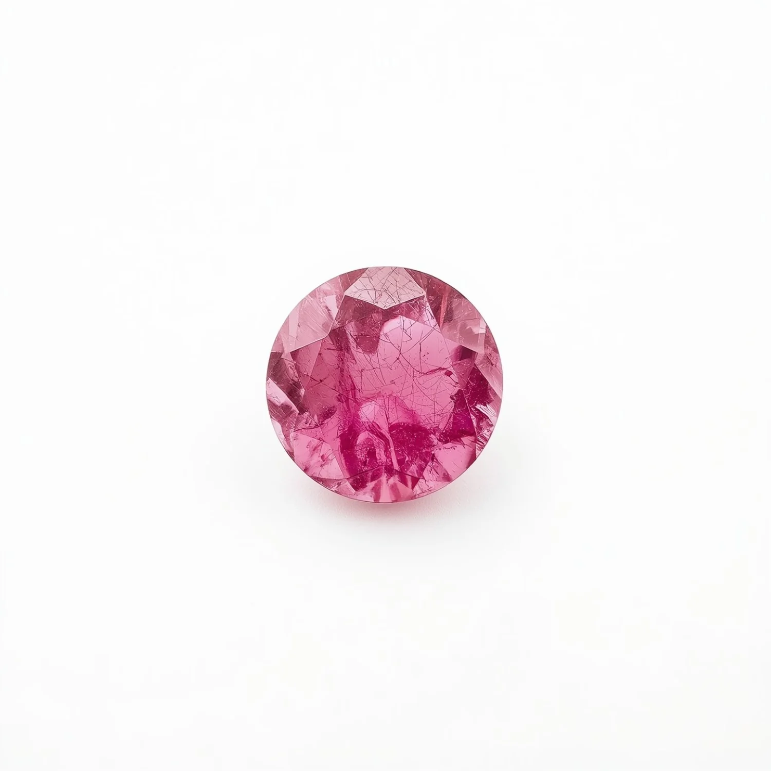Pink Tourmaline 1PC Small 7x7 MM Round Faceted Pink Splendid Semi Precious Gems