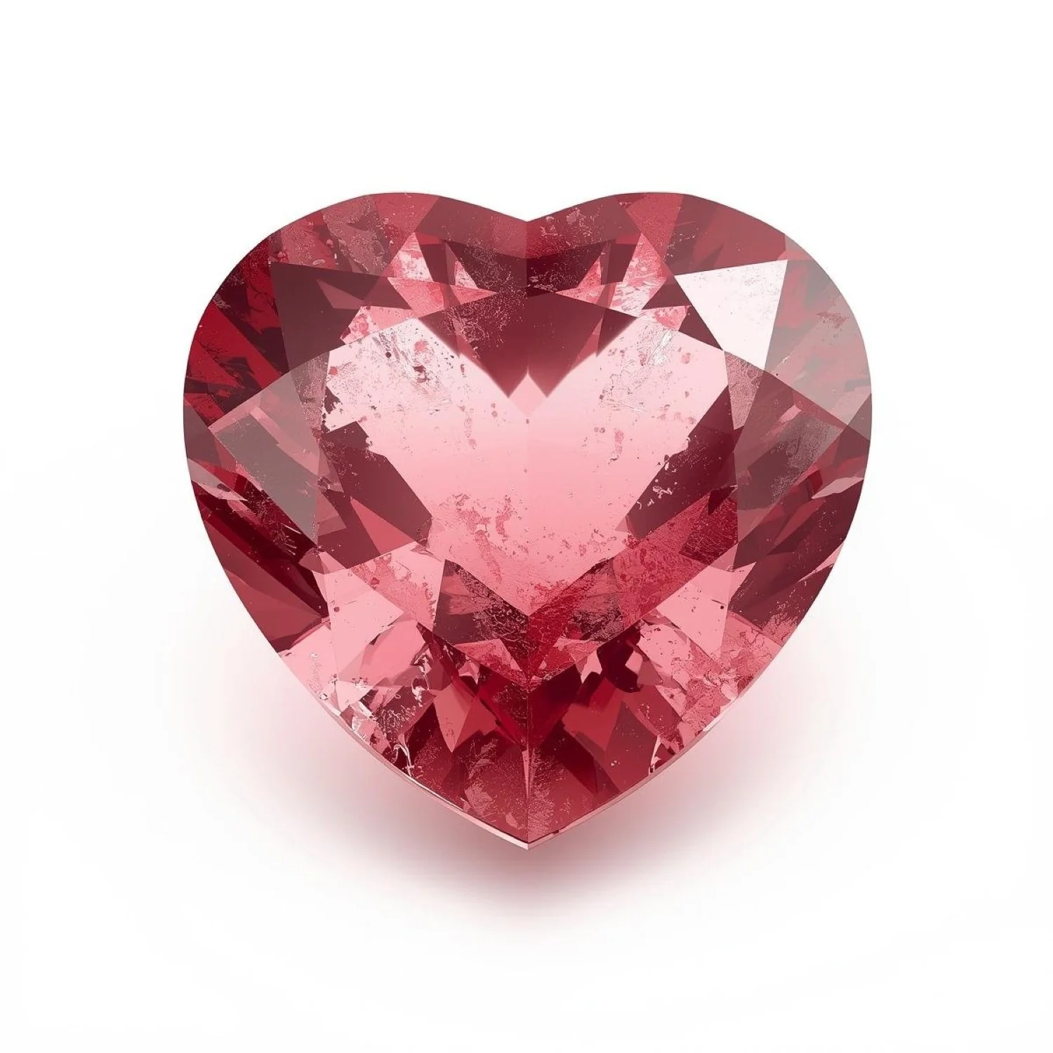 Pink Tourmaline 1PC Small 8x8 MM Heart Faceted Pink Luster Semi Precious Loose Gems - Image 2