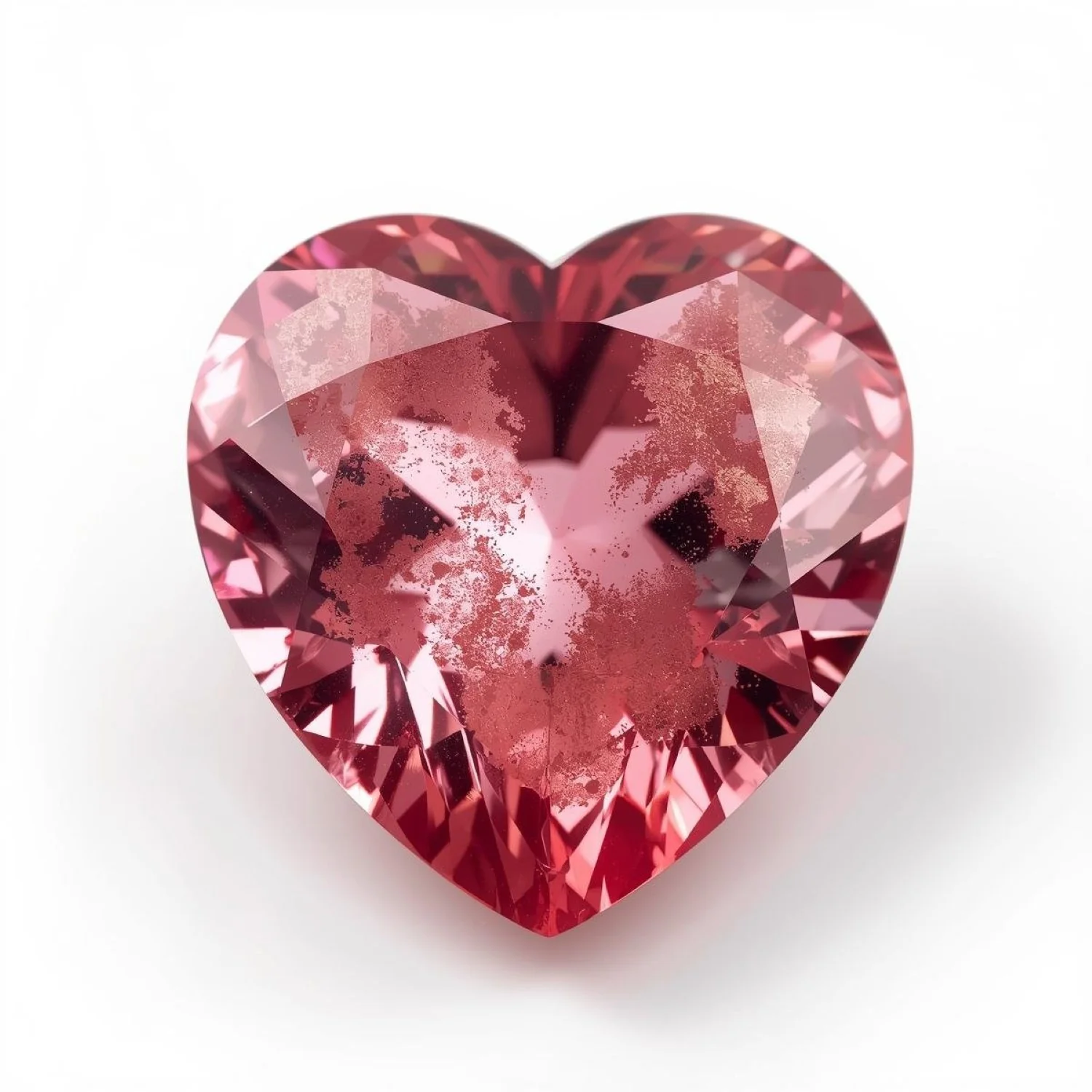 Pink Tourmaline 1PC Tiny 5x5 MM Heart Faceted Pink Sparkling Semi Precious Loose Gemstone - Image 2
