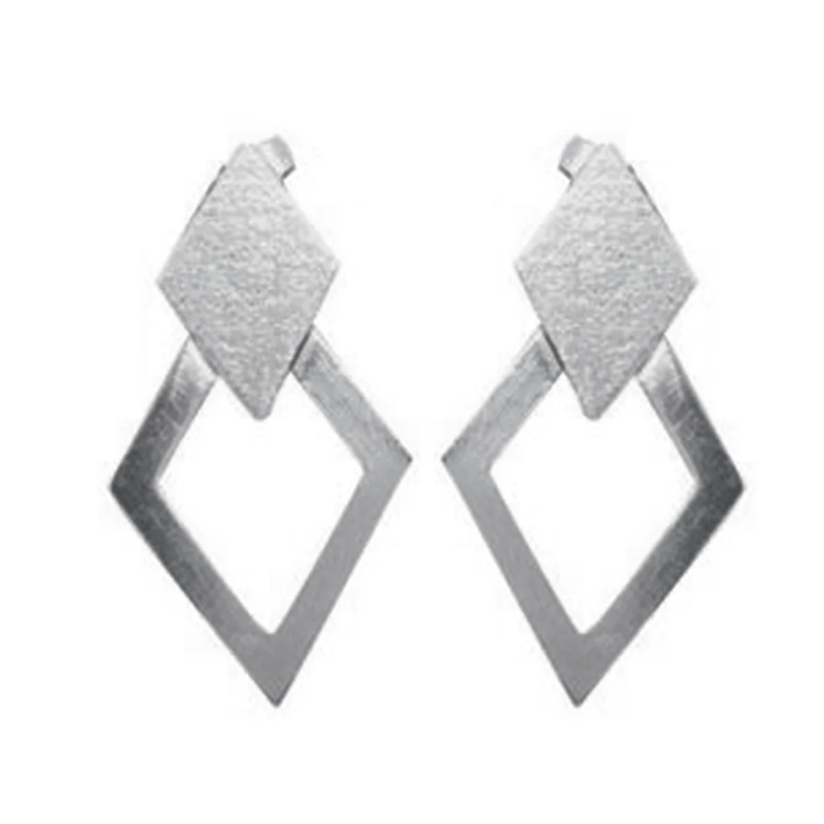 Plain American Micaela multiple Stud Gray Sterling Silver Earring
