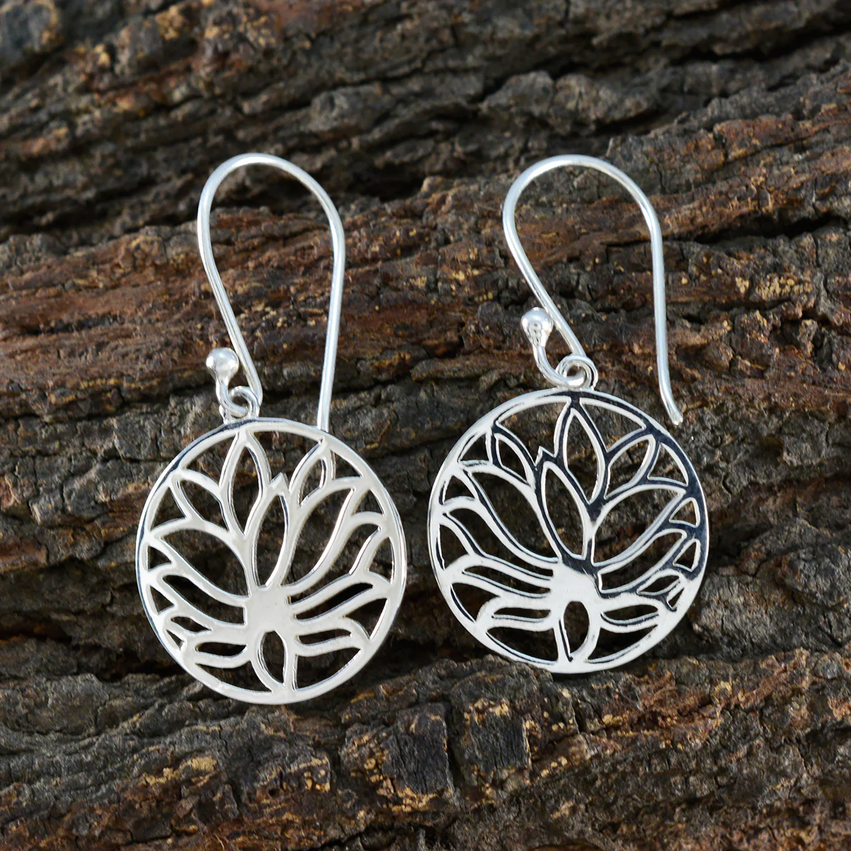 Plain German Clara plain Dangle Gray 925 Sterling Silver Earring - Image 4