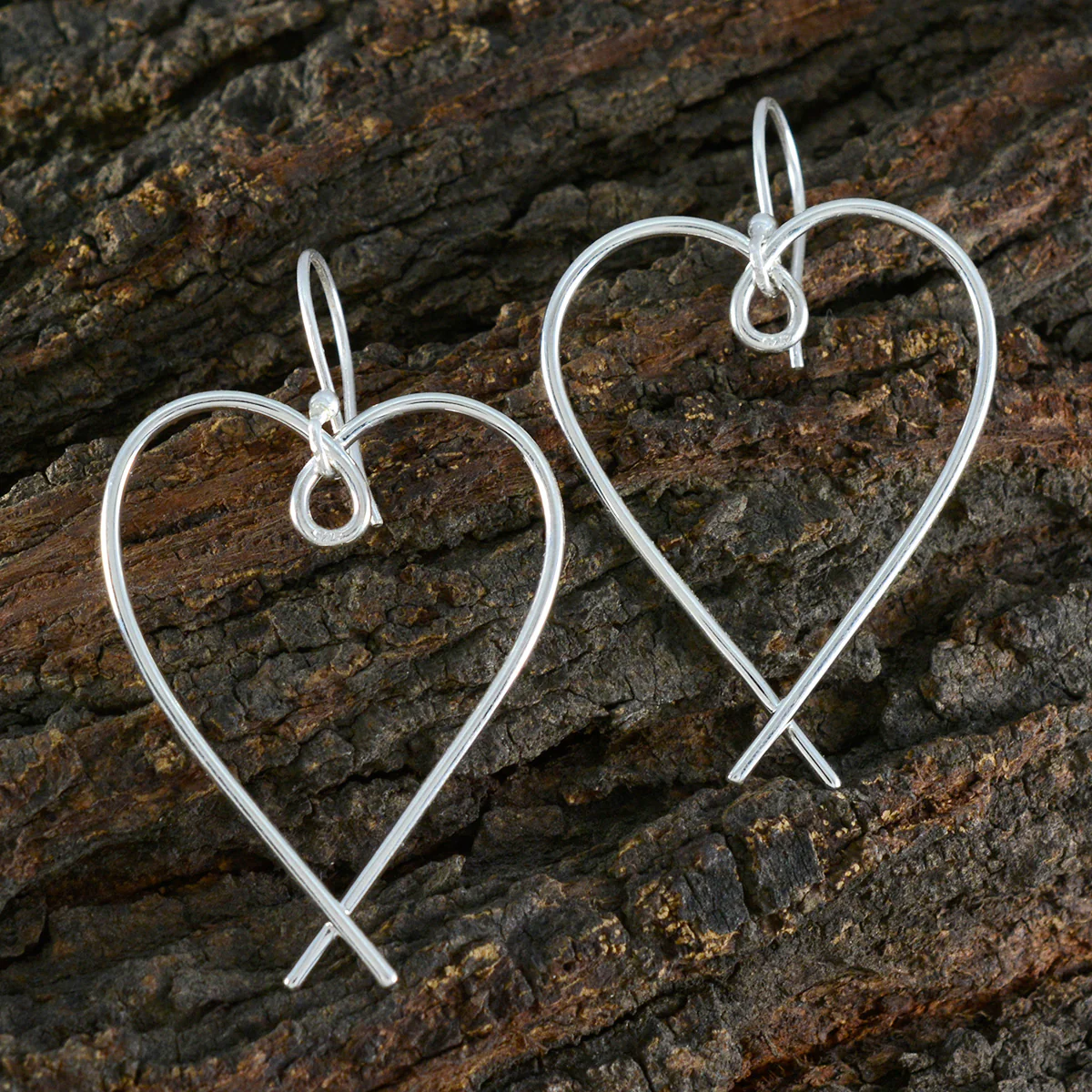 Plain Korean Milagros plain Dangle Gray Silver Earring - Image 3