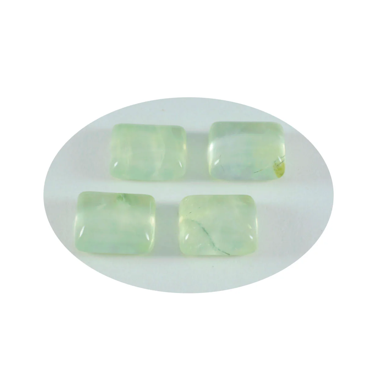 Prehnite 1PC Large 10x12 MM Emerald Cabochon Green Natural semi Precious Semi Precious Gemstone