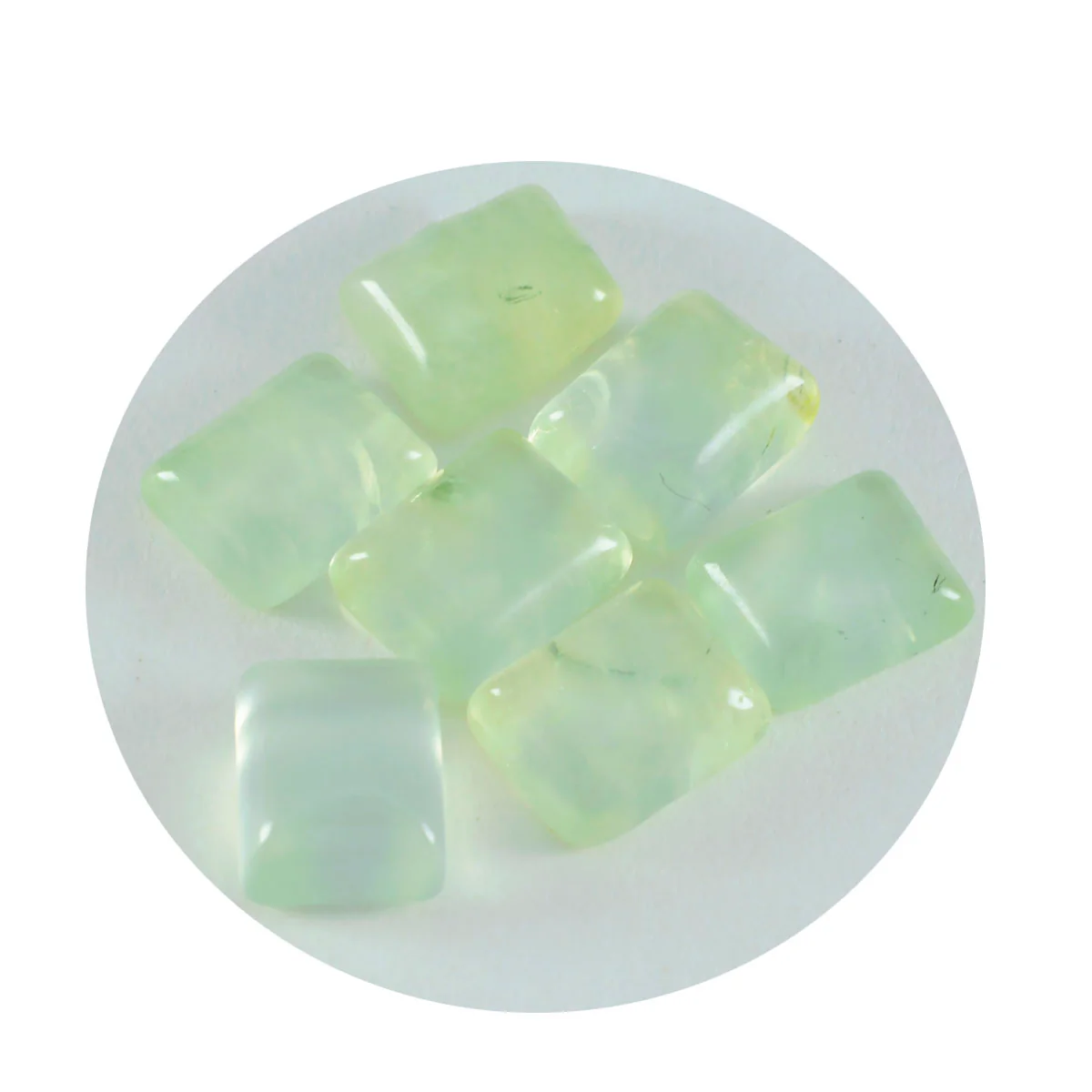 Prehnite 1PC Large 9x11 MM Emerald Cabochon Green Fine semi Precious Loose Gemstone - Image 3