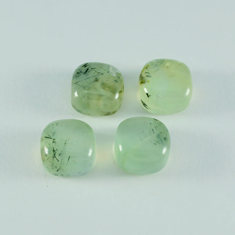 Prehnite 1PC Small 7x7 MM Cushion Cabochon Green Pure semi Precious Loose Gemstones - Image 4