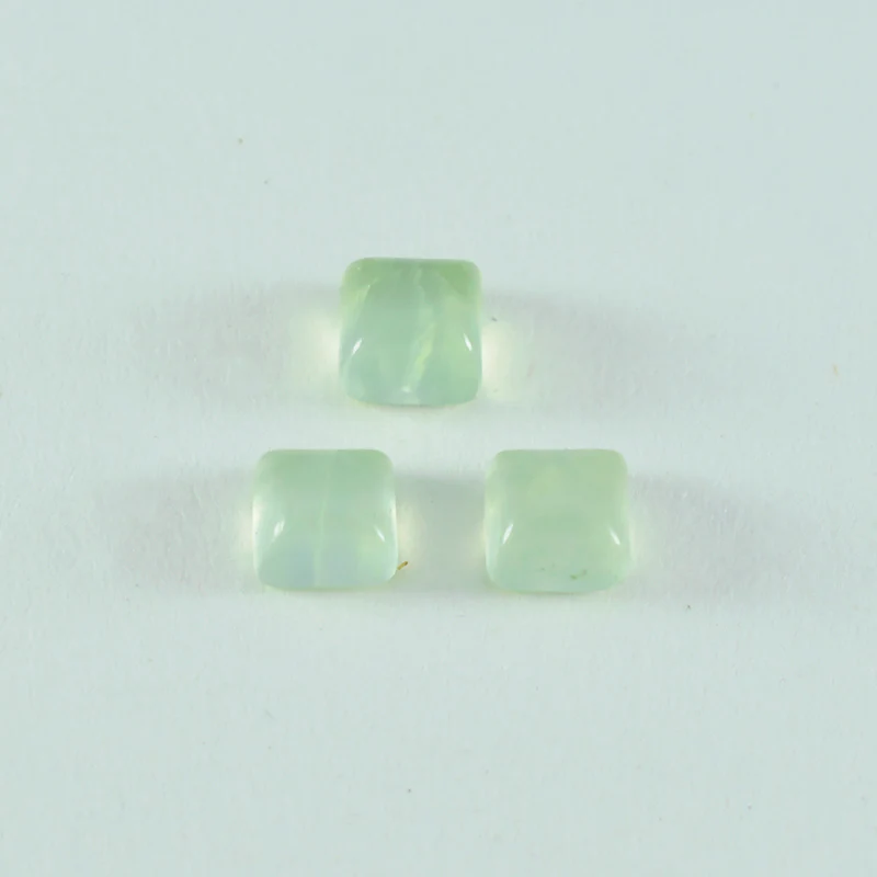 Prehnite 1PC Small 7x7 MM Square Cabochon Green Splendid semi Precious Loose Gemstone - Image 4
