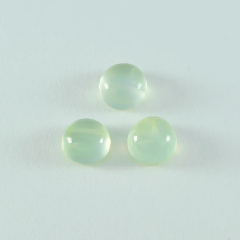 Prehnite 1PC Small 8x8 MM Round Cabochon Green Fine semi Precious Semi Precious Gemstone - Image 4