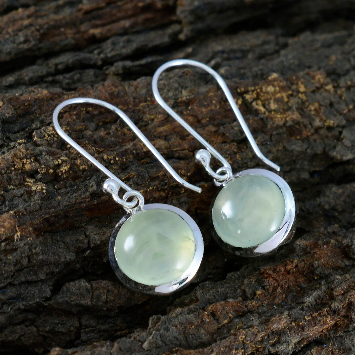 Prehnite Spanish Chloe multiple Dangle Green 92.5 Silver Earring - Image 3