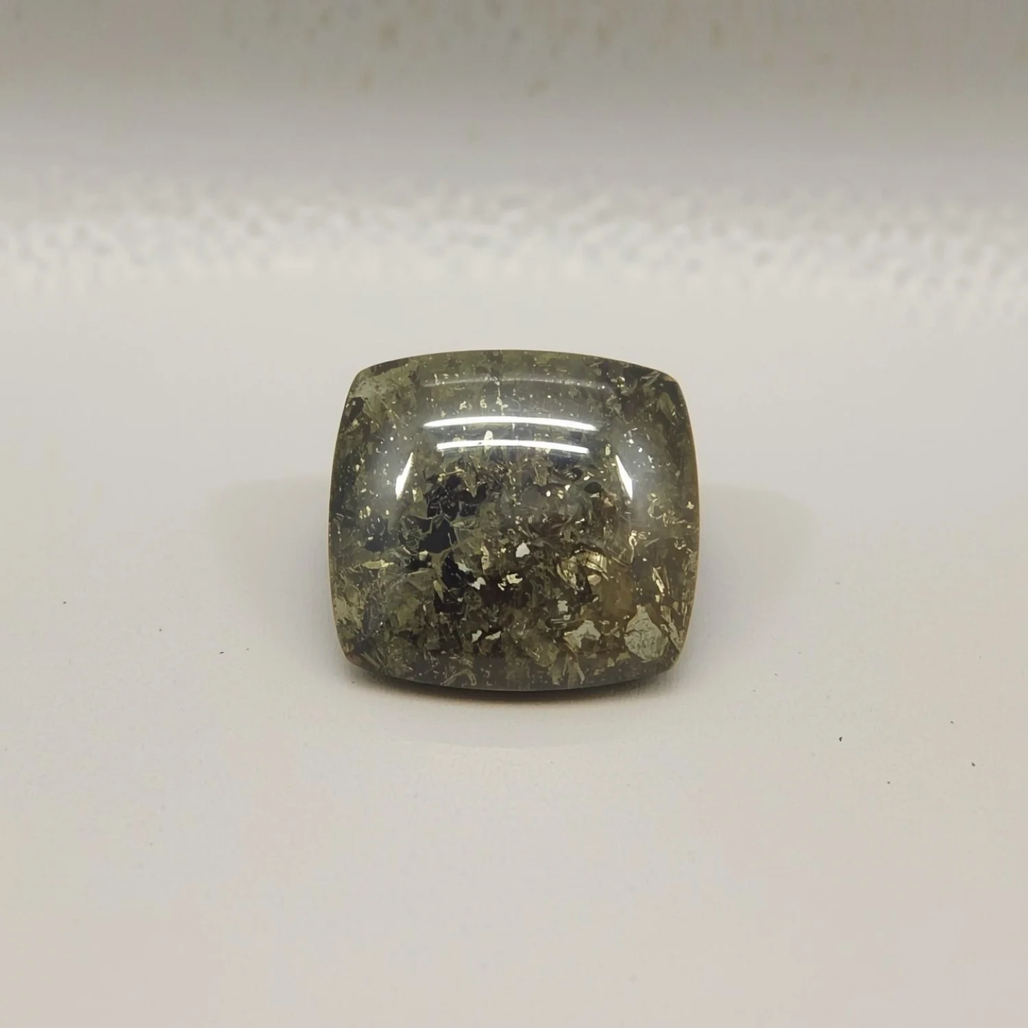 Pyrite 10PC Tiny 3x3 MM Square Cabochon Gray High-Quality semi Precious Loose Gems - Image 2