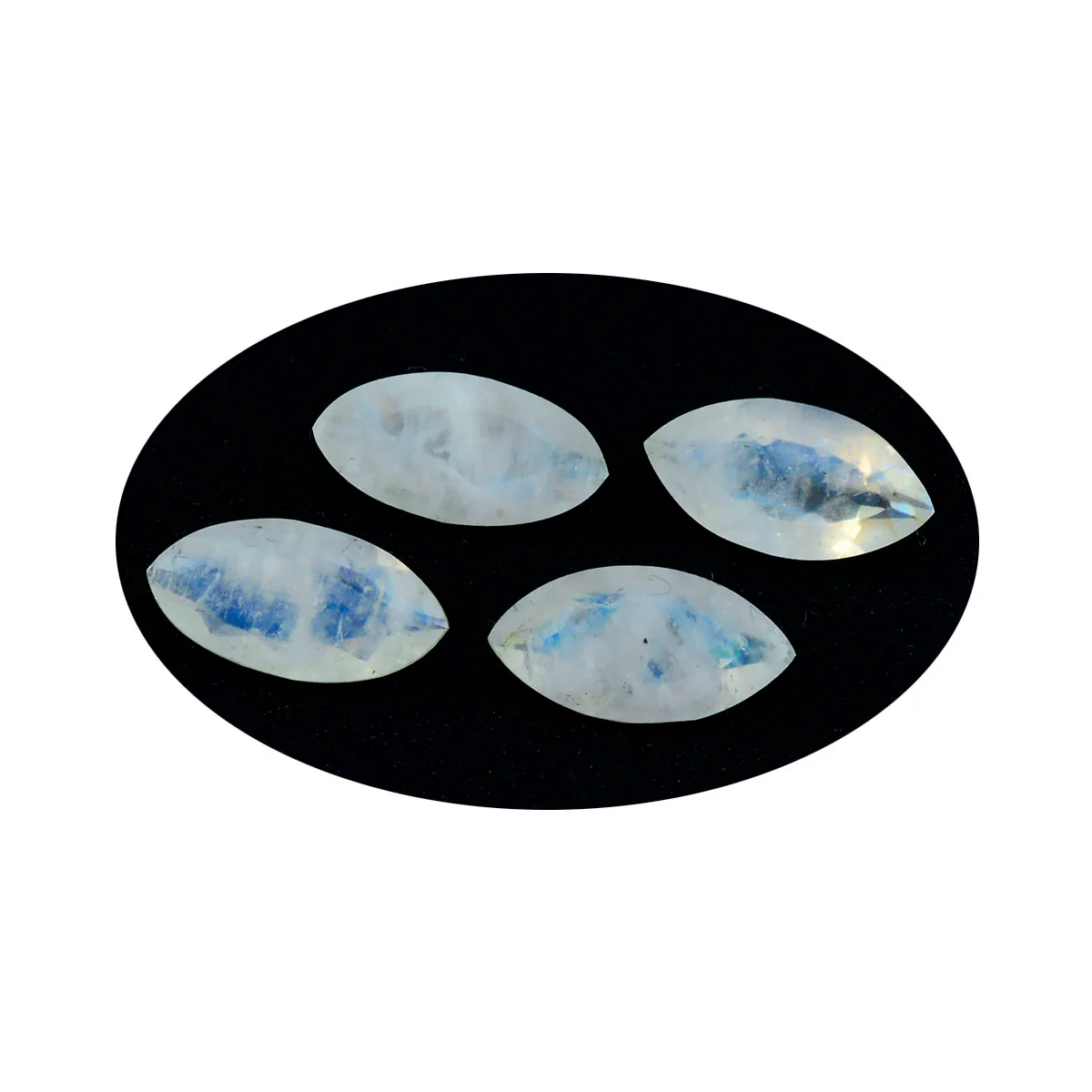 Rainbow Moonstone 1PC Chunky 10x20 MM Marquise Faceted White Shine Semi Precious Loose Gems - Image 2