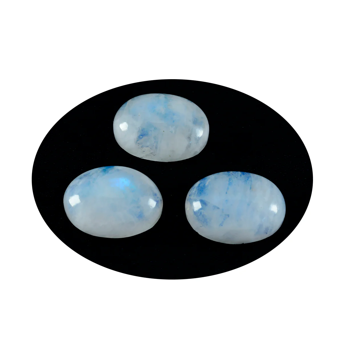 Rainbow Moonstone 1PC Large 10x12 MM Oval Cabochon White High-Quality semi Precious Precious Gemstone - Image 2