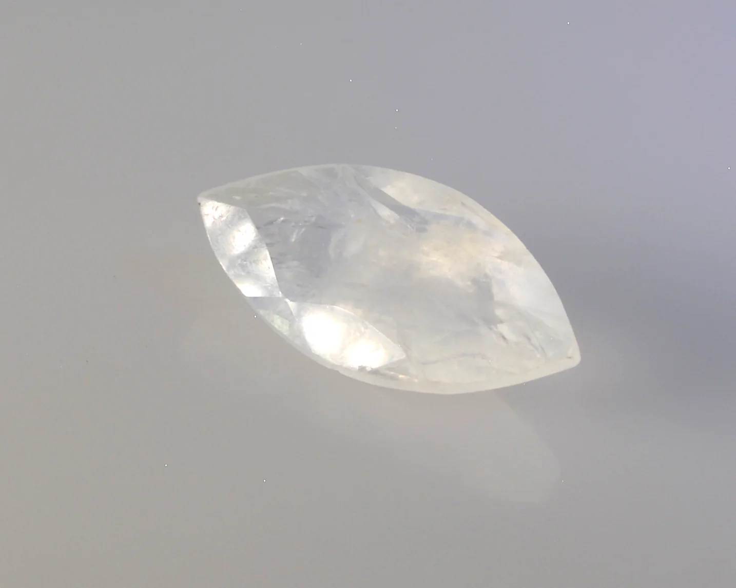 Rainbow Moonstone 1PC Medium 7x14 MM Marquise Faceted White Luster Semi Precious Loose Gemstones - Image 3