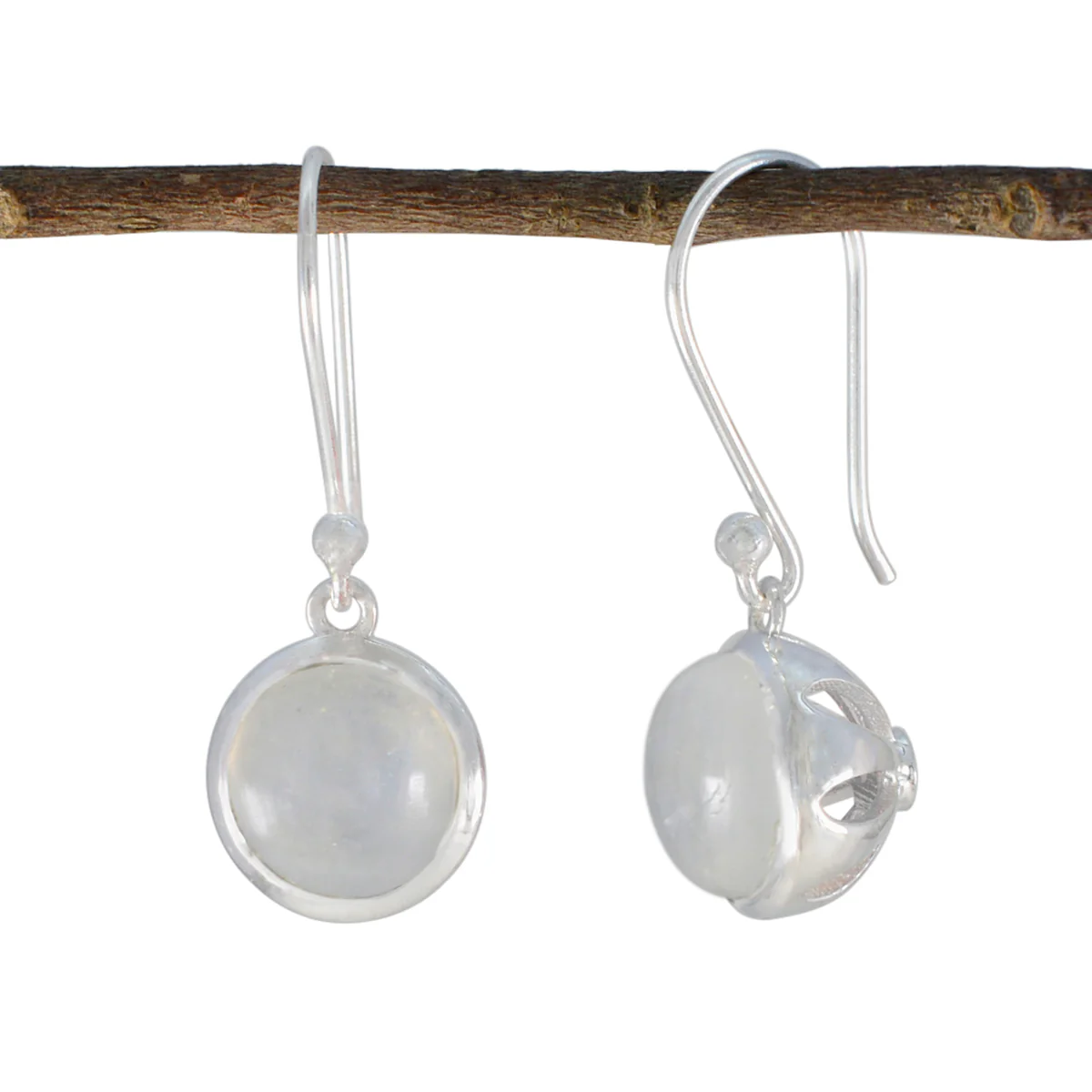 Rainbow Moonstone Latin American Claire multiple Dangle White 925 Sterling Silver Earring