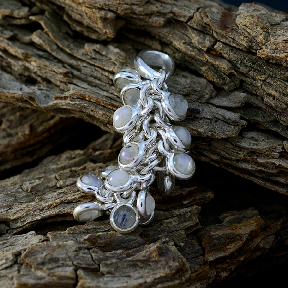 Rainbow Moonstone Slim Latin American 925 Silver multiple Katharina Armor White Pendant Jewelry - Image 2