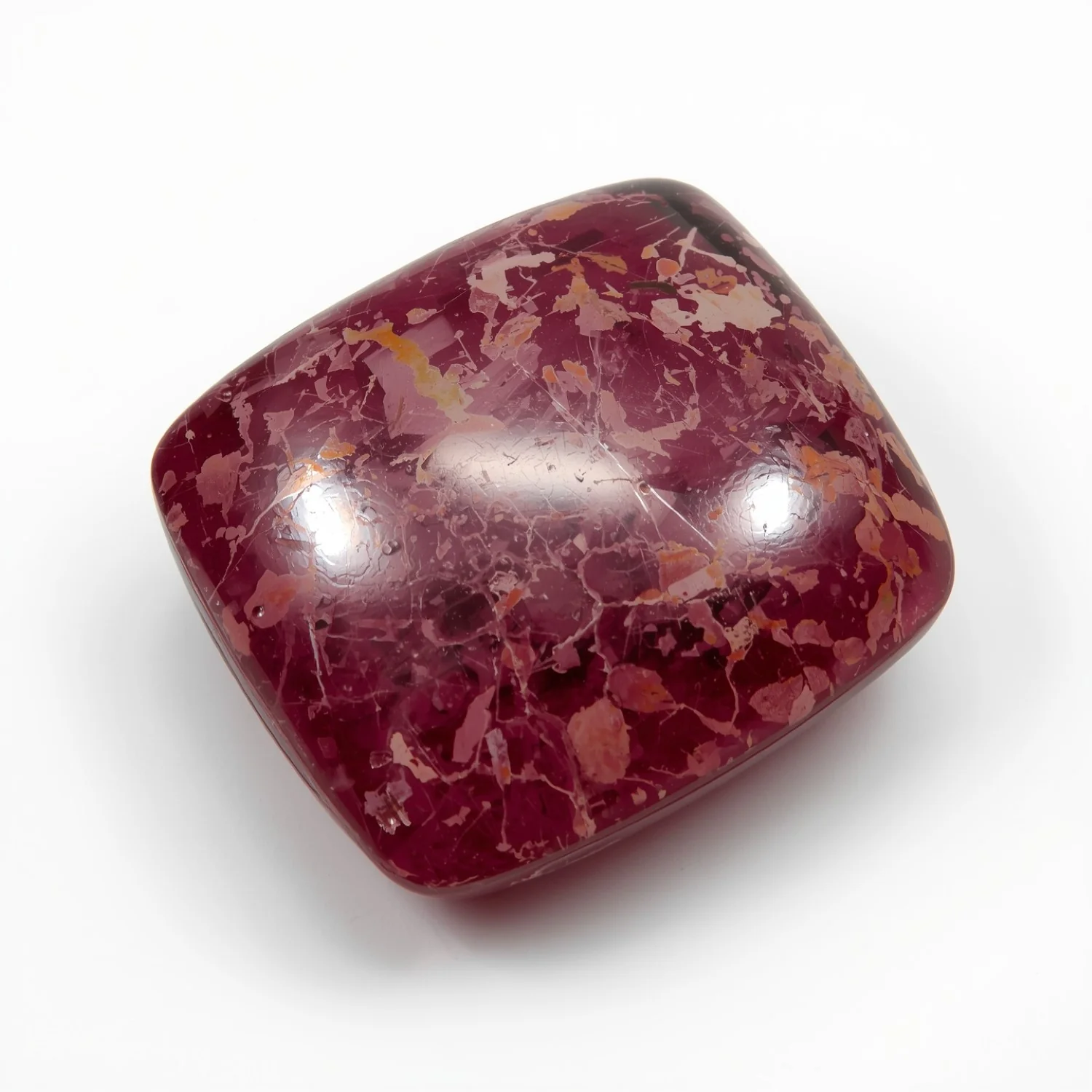 Red Jade 10PC Tiny 4x4 MM Cushion Cabochon Red High-Quality semi Precious Loose Gemstones - Image 2