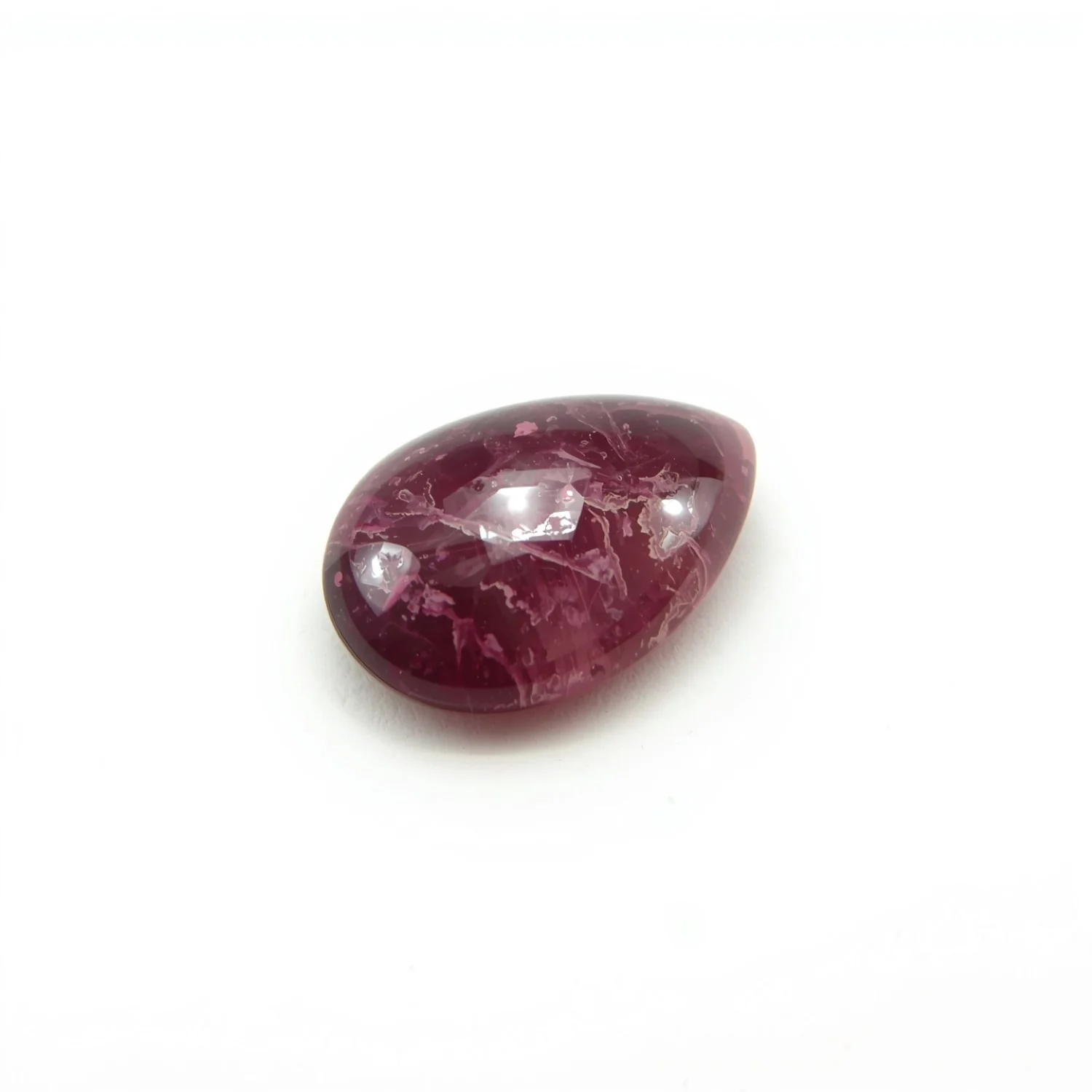 Red Jade 10PC Tiny 4x6 MM Pear Cabochon Red Sparkling semi Precious Gems
