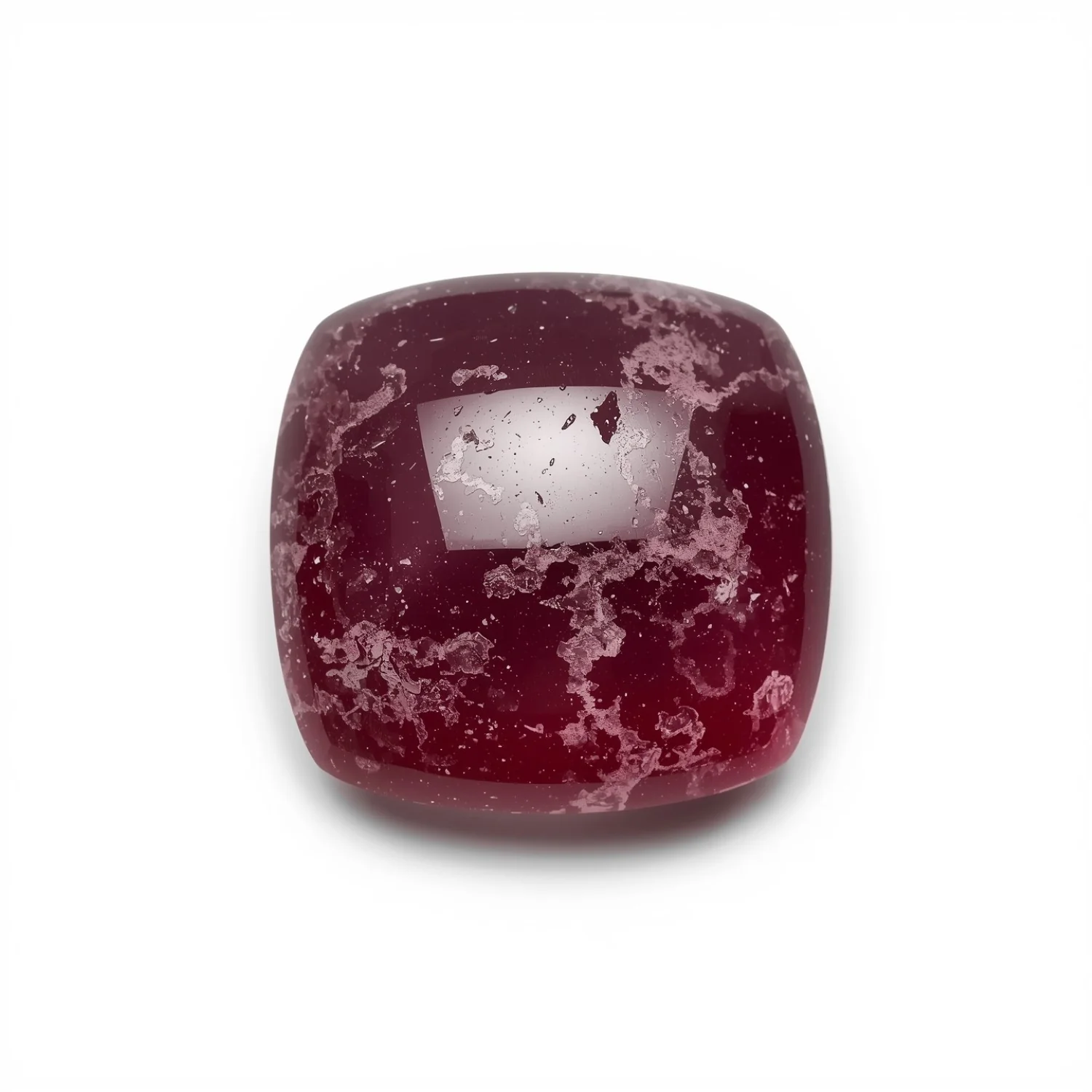 Red Jade 10PC Tiny 5x5 MM Square Cabochon Red Brilliant semi Precious Loose Gemstones - Image 2