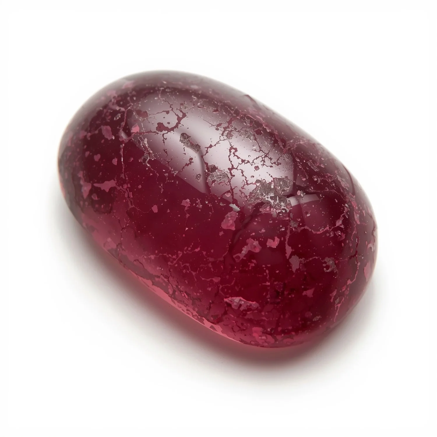 Red Jade 1PC Medium 7x14 MM Baguette Cabochon Red Genuine semi Precious Precious Gemstone - Image 2