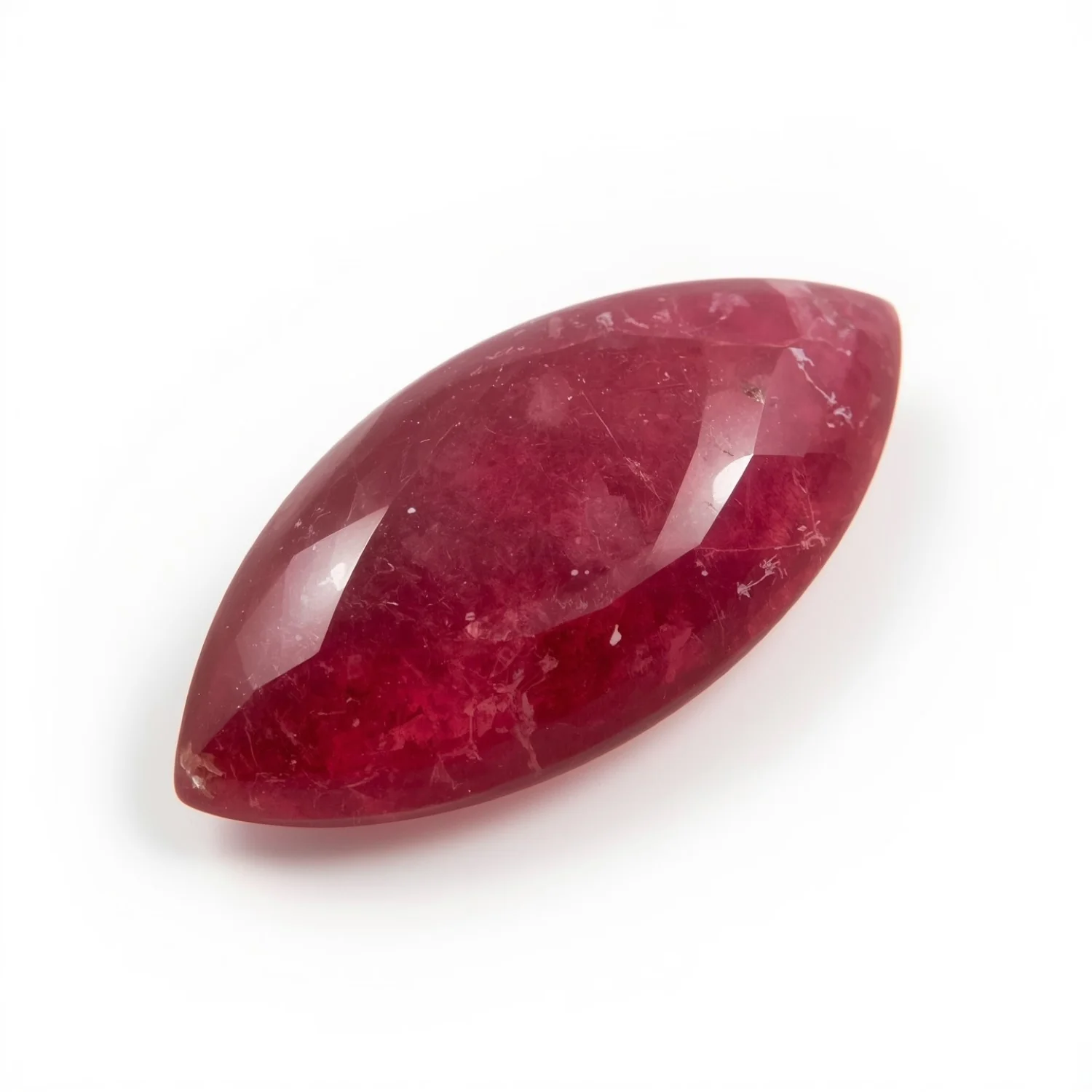 Red Jade 1PC Medium 7x14 MM Marquise Cabochon Red Brilliant semi Precious Precious Gemstone
