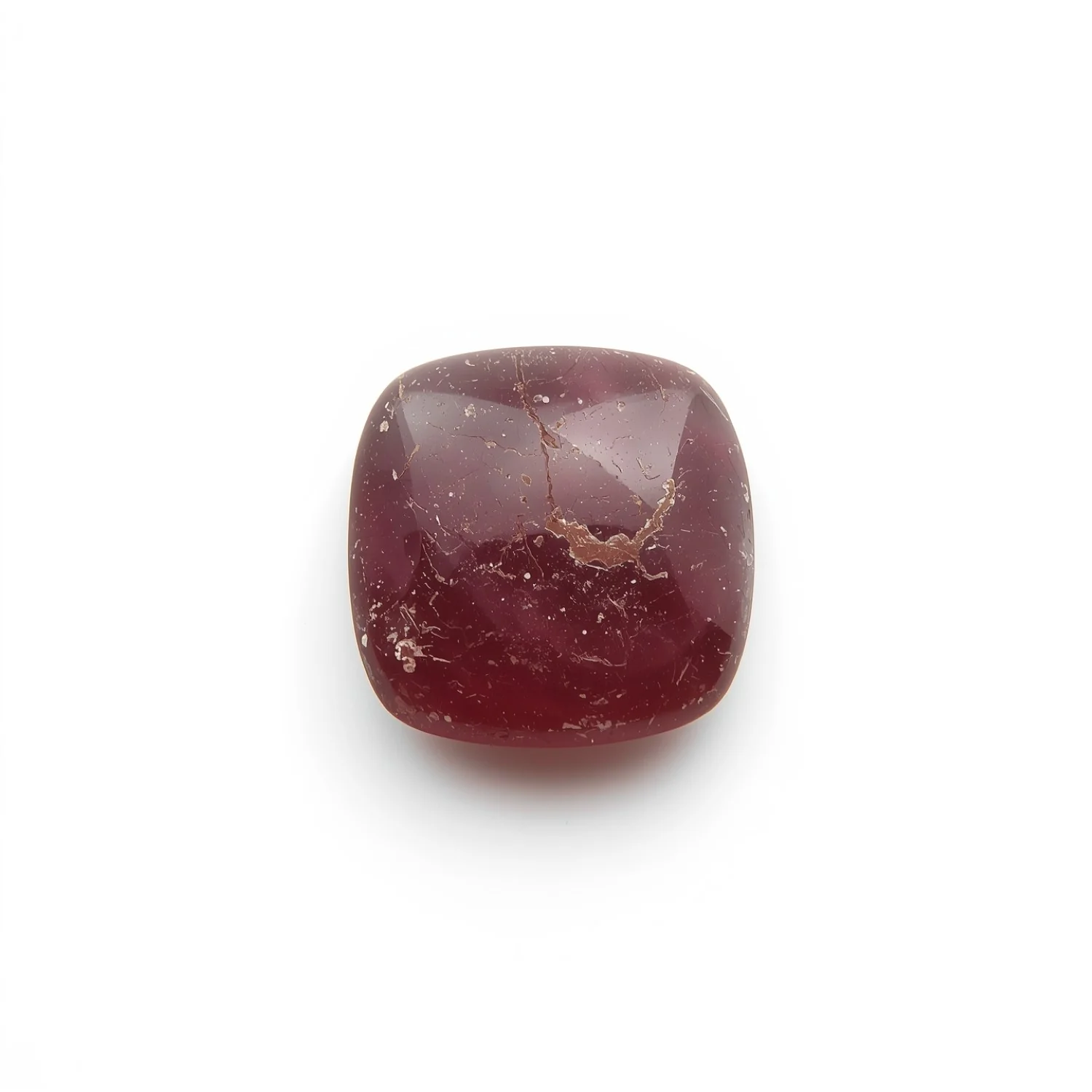 Red Jade 1PC Medium 9x9 MM Square Cabochon Red Luster semi Precious Loose Gems - Image 2