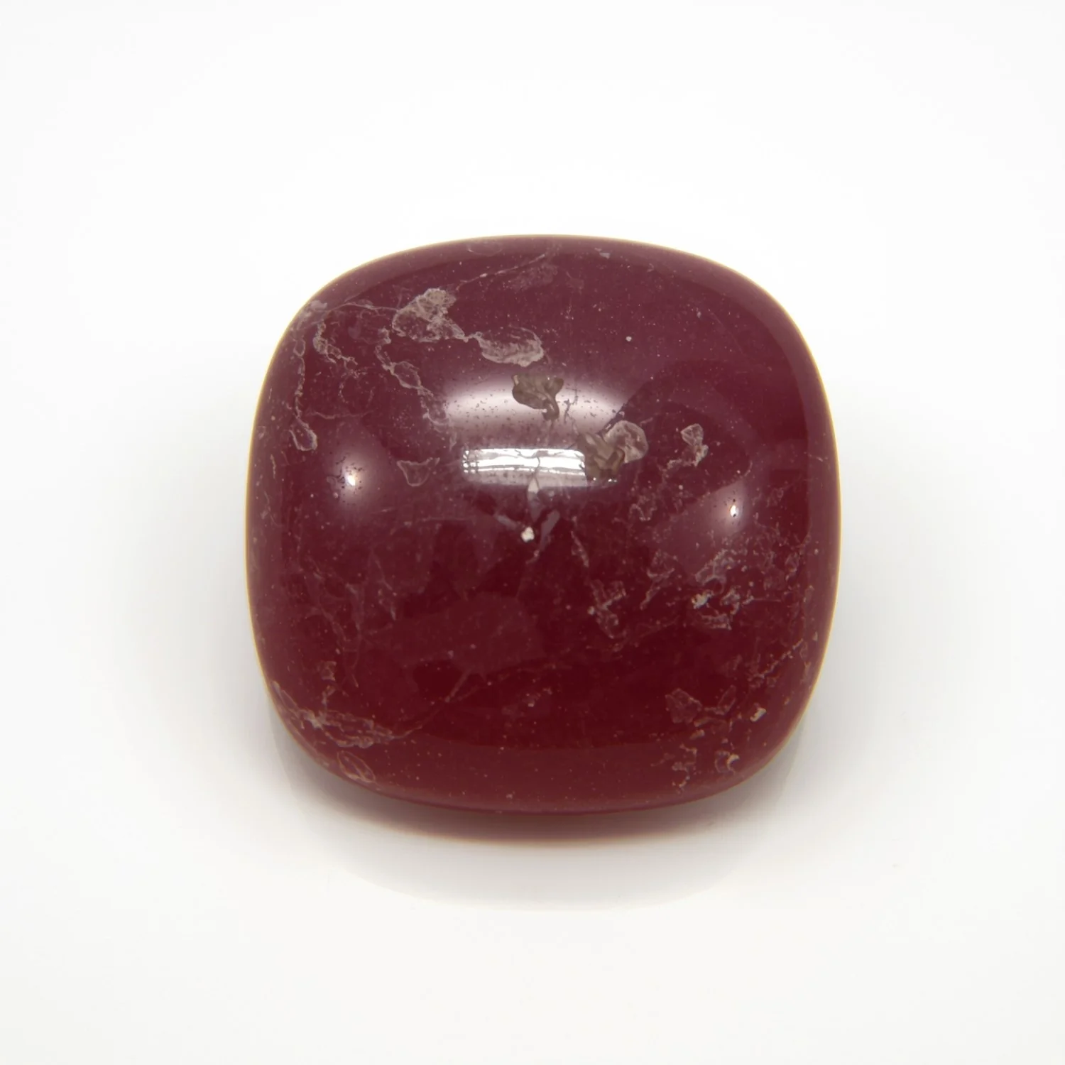 Red Jade 1PC Small 7x7 MM Cushion Cabochon Red Superior semi Precious Gems