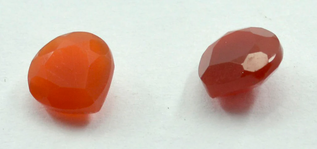 Red Onyx 10PC Tiny 4x4 MM Heart Faceted Red Brilliant Semi Precious Loose Gemstones